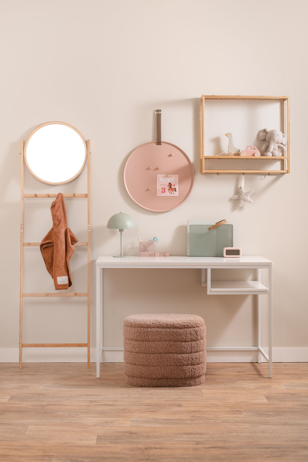 Wandgarderobe Sheer Bambus Boho Design Ideal Für Flur