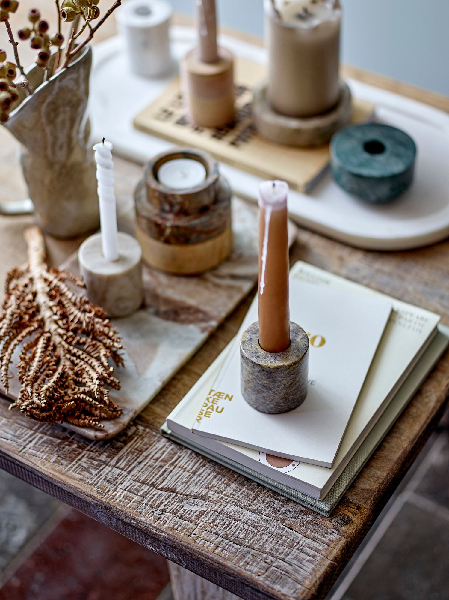 Votiv und Kerzenhalter Aus Sandstein In Braun Tönen für Teelicht und Kerze mit Natürliche Einzigartigkeit