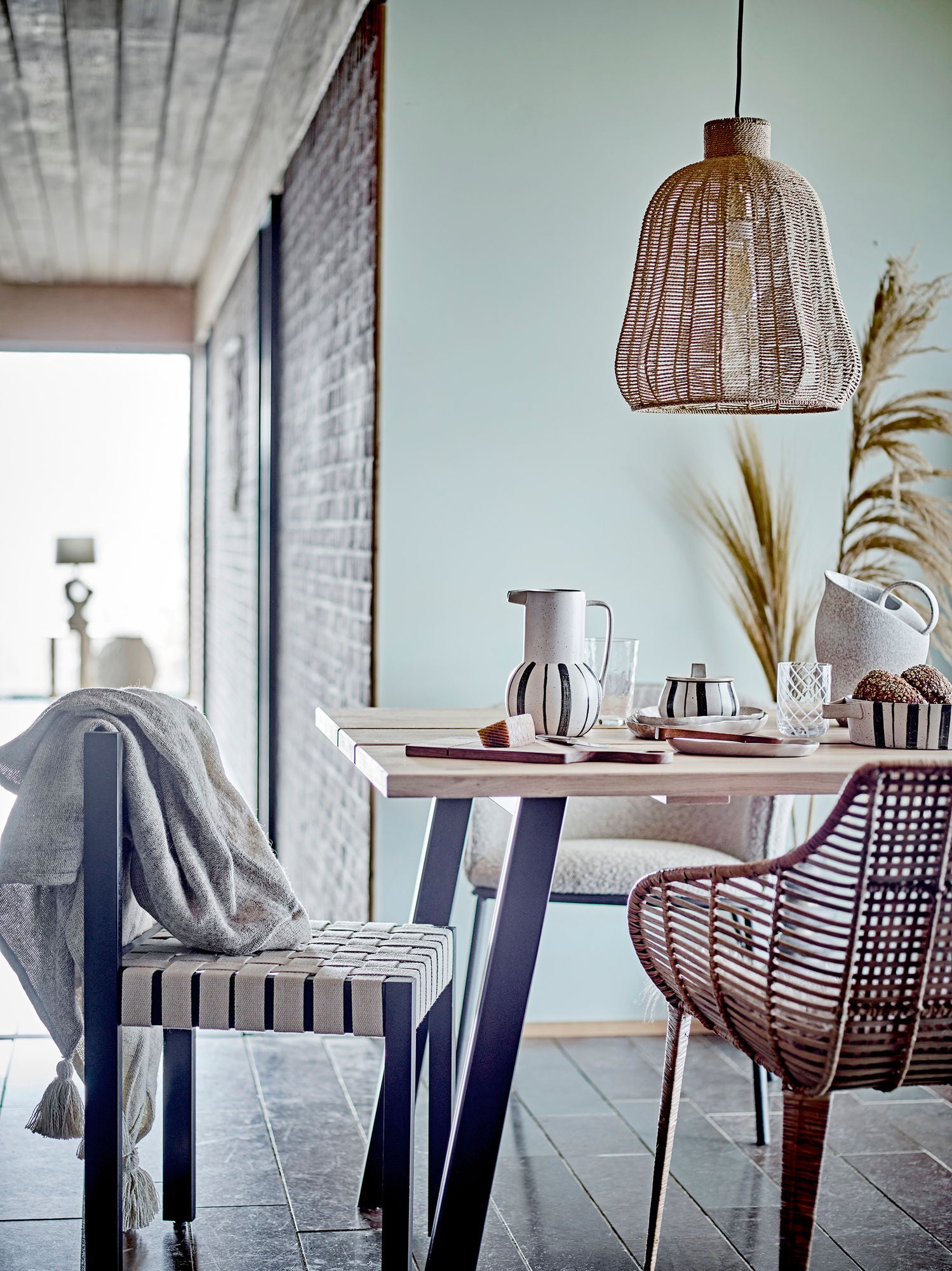 Felizia Hängeleuchte Naturpapier mit Warmem Licht