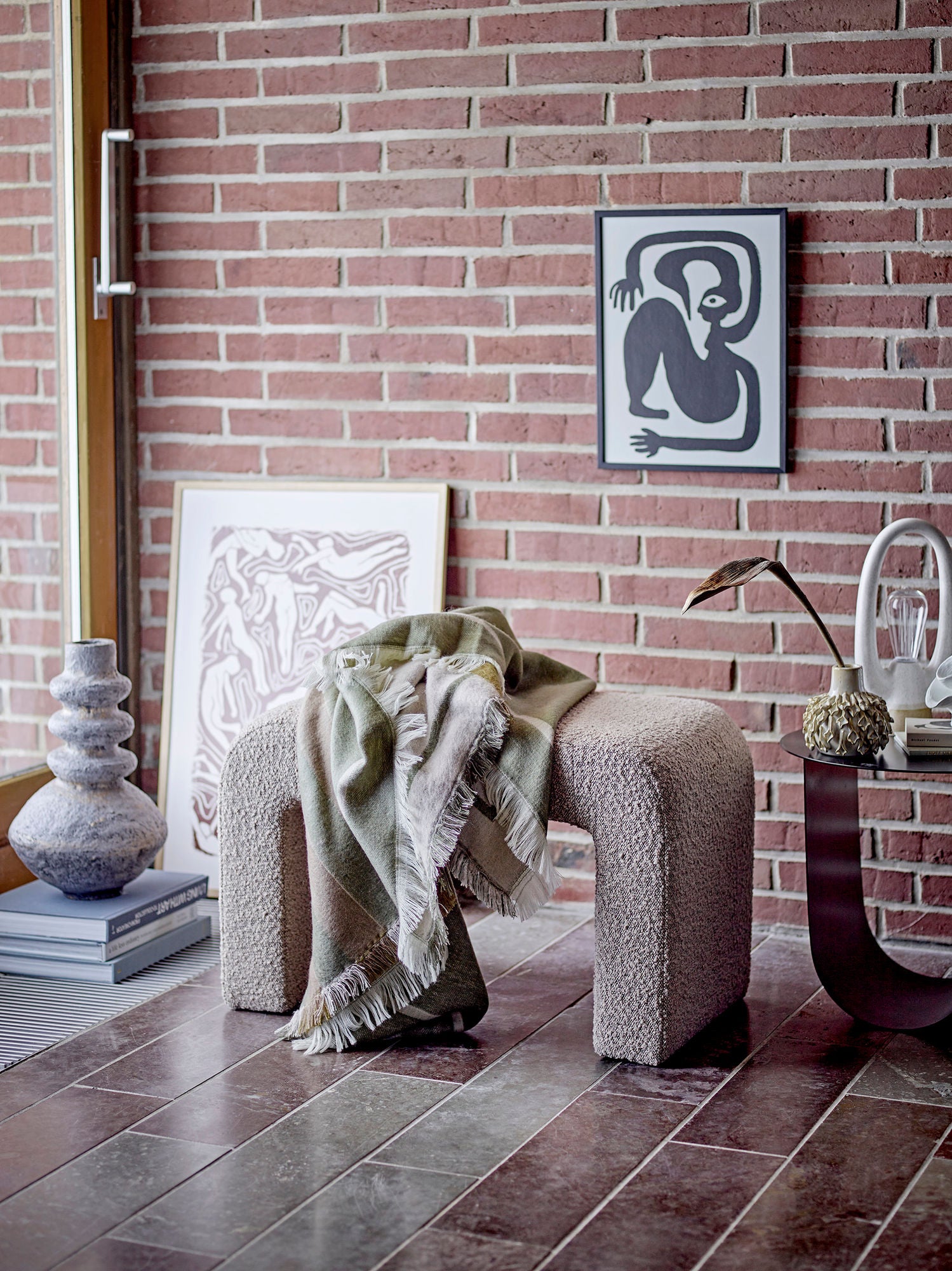 Mokua Vase Natur Steingut Reaktive Glasur Verleiht Räumen Lebendigkeit