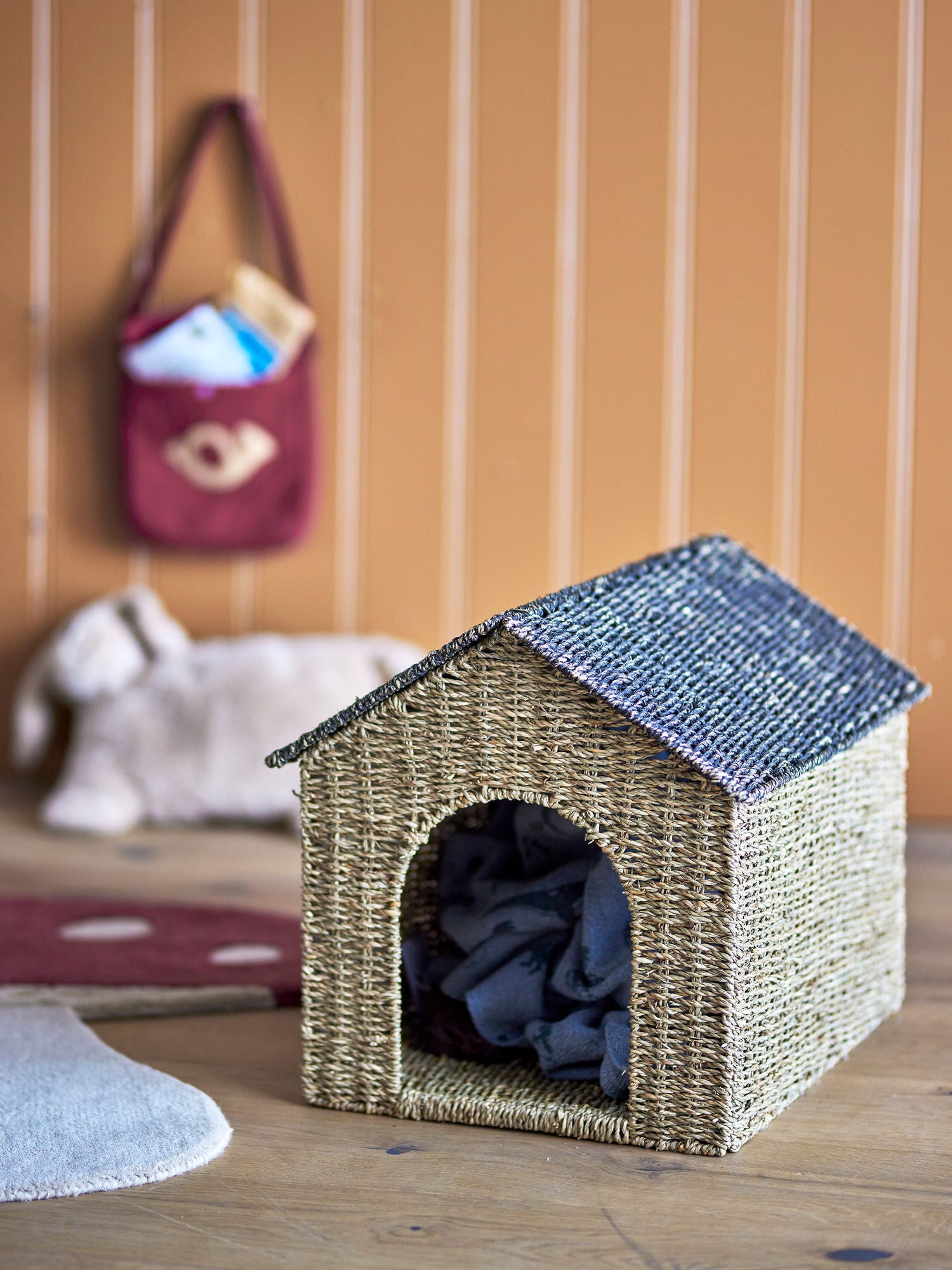 Fredie Korb mit Deckel, Natur, Seegras