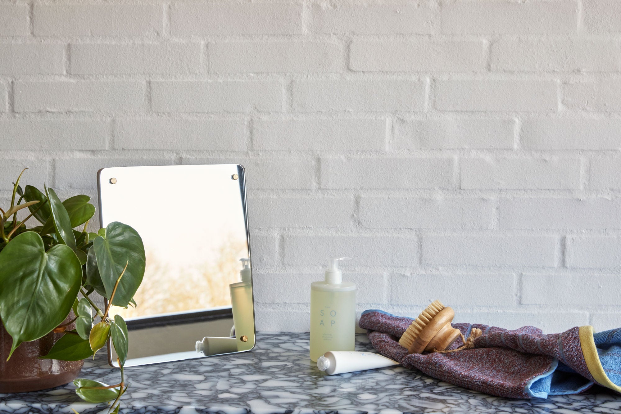 Smize Tischspiegel Naturfarben