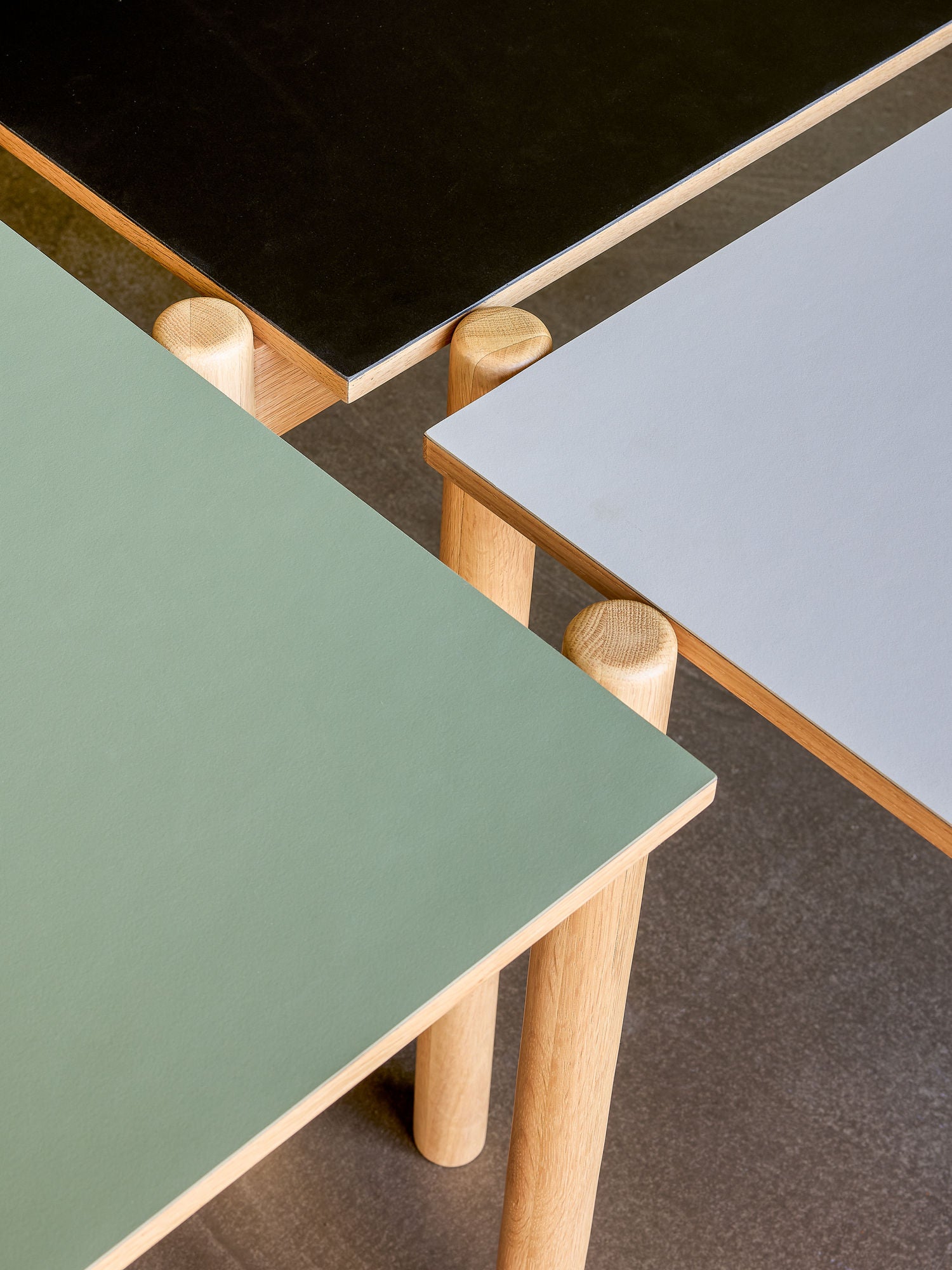 Oblique Esstisch Rechkteckig Olive