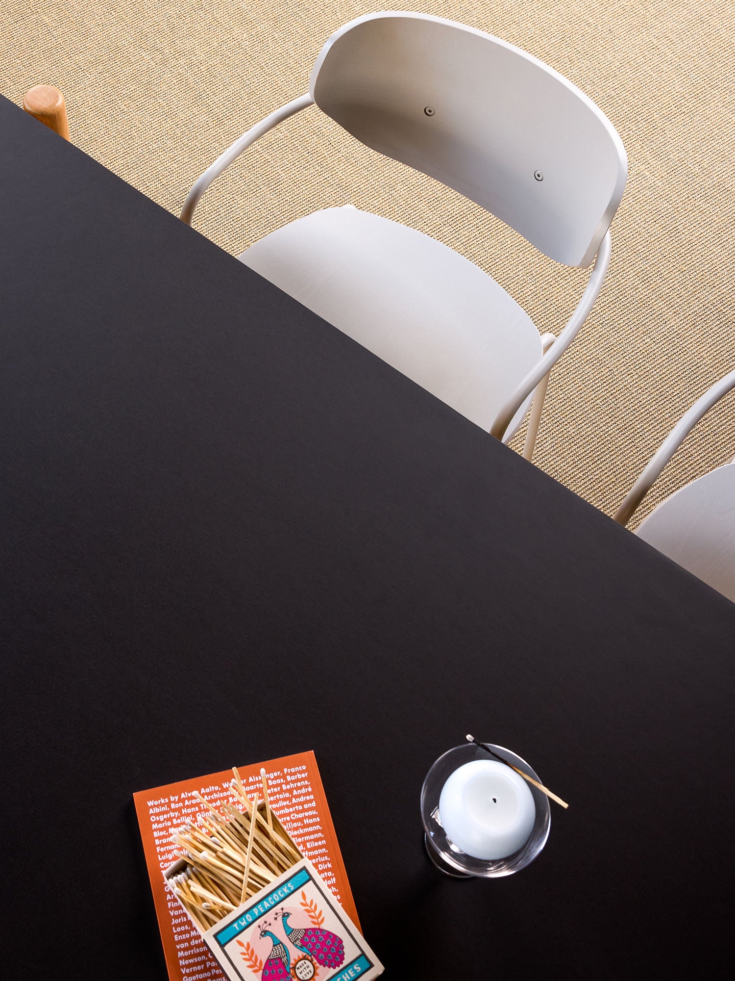 Oblique Esstisch Rechkteckig Schwarz