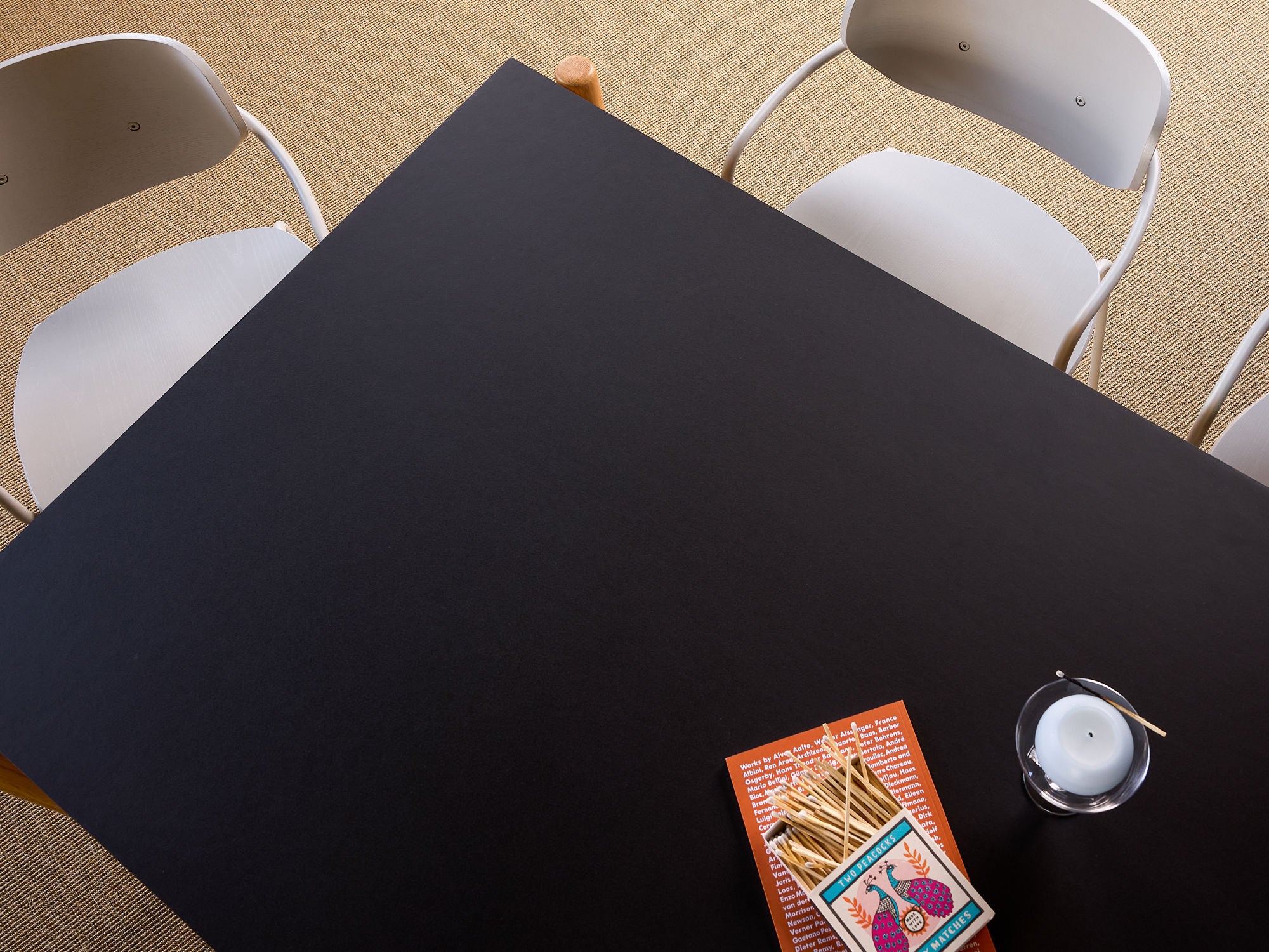 Oblique Esstisch Rechkteckig Schwarz