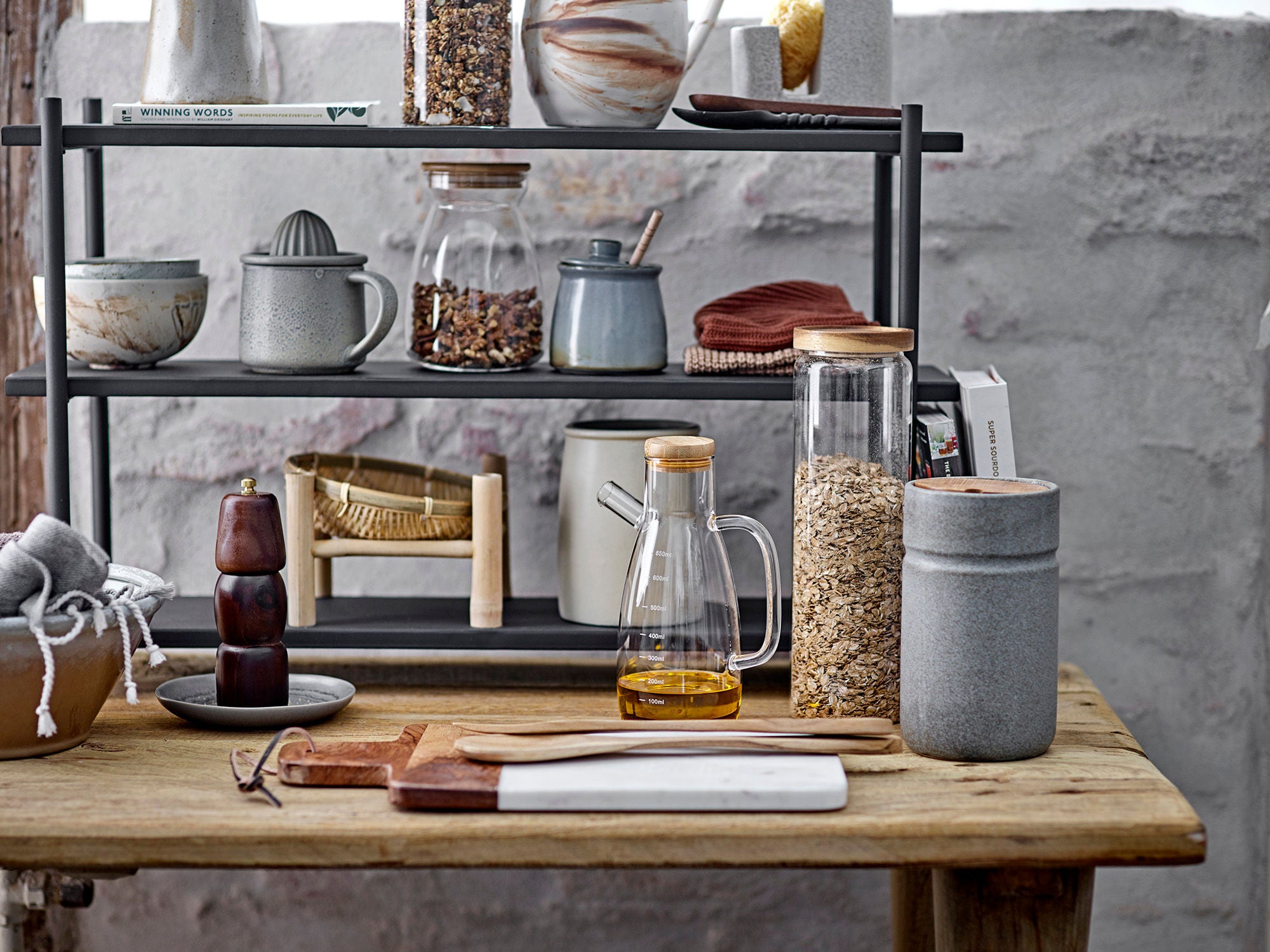 Sabri Salz- und Pfeffermühle Natur Akazie Holz Stilvoll