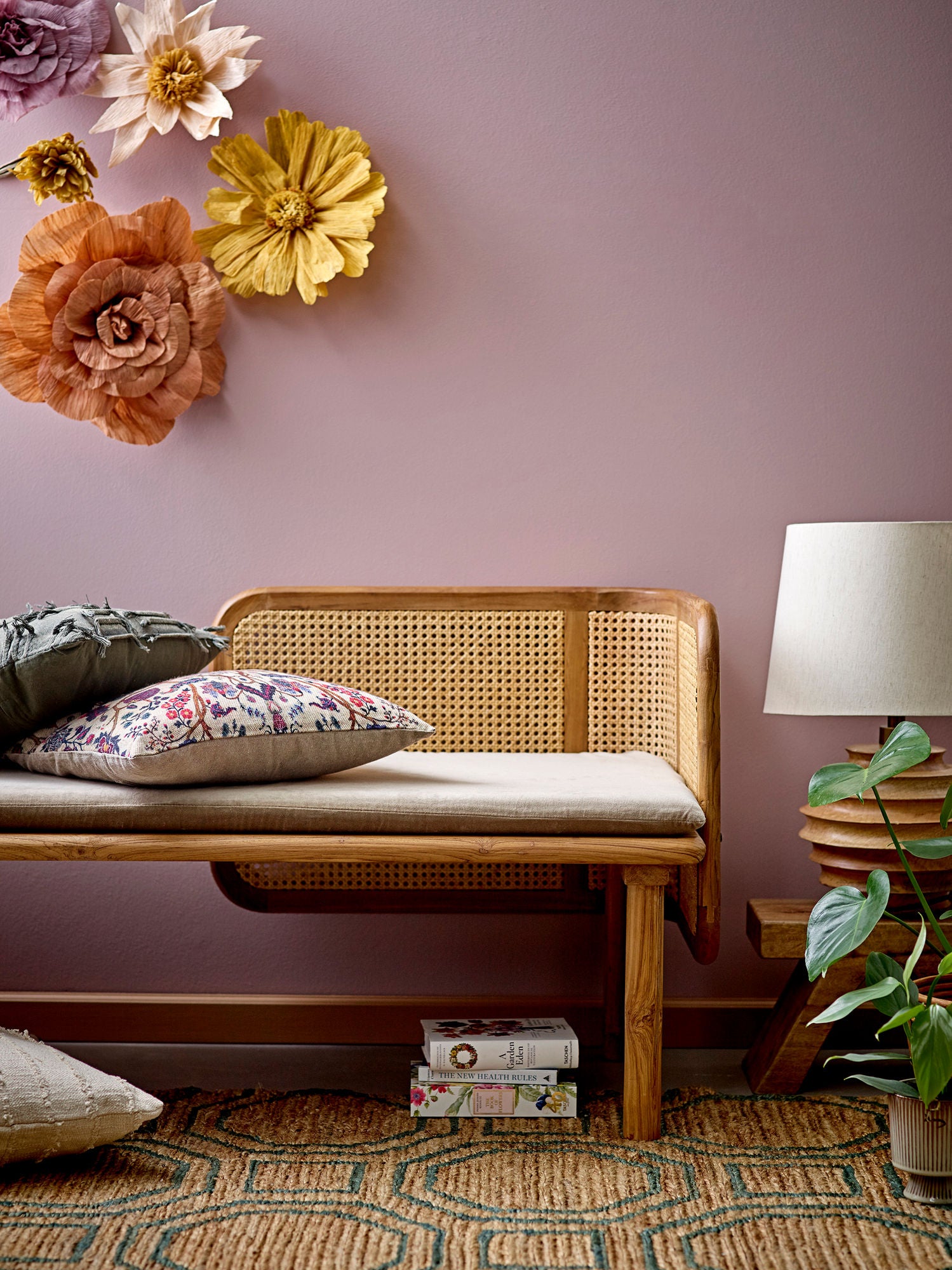 Gyta Grünes Baumwollkissen mit Fransen und Gewebten Details 45x45 Cm Weiches Sofa Flair