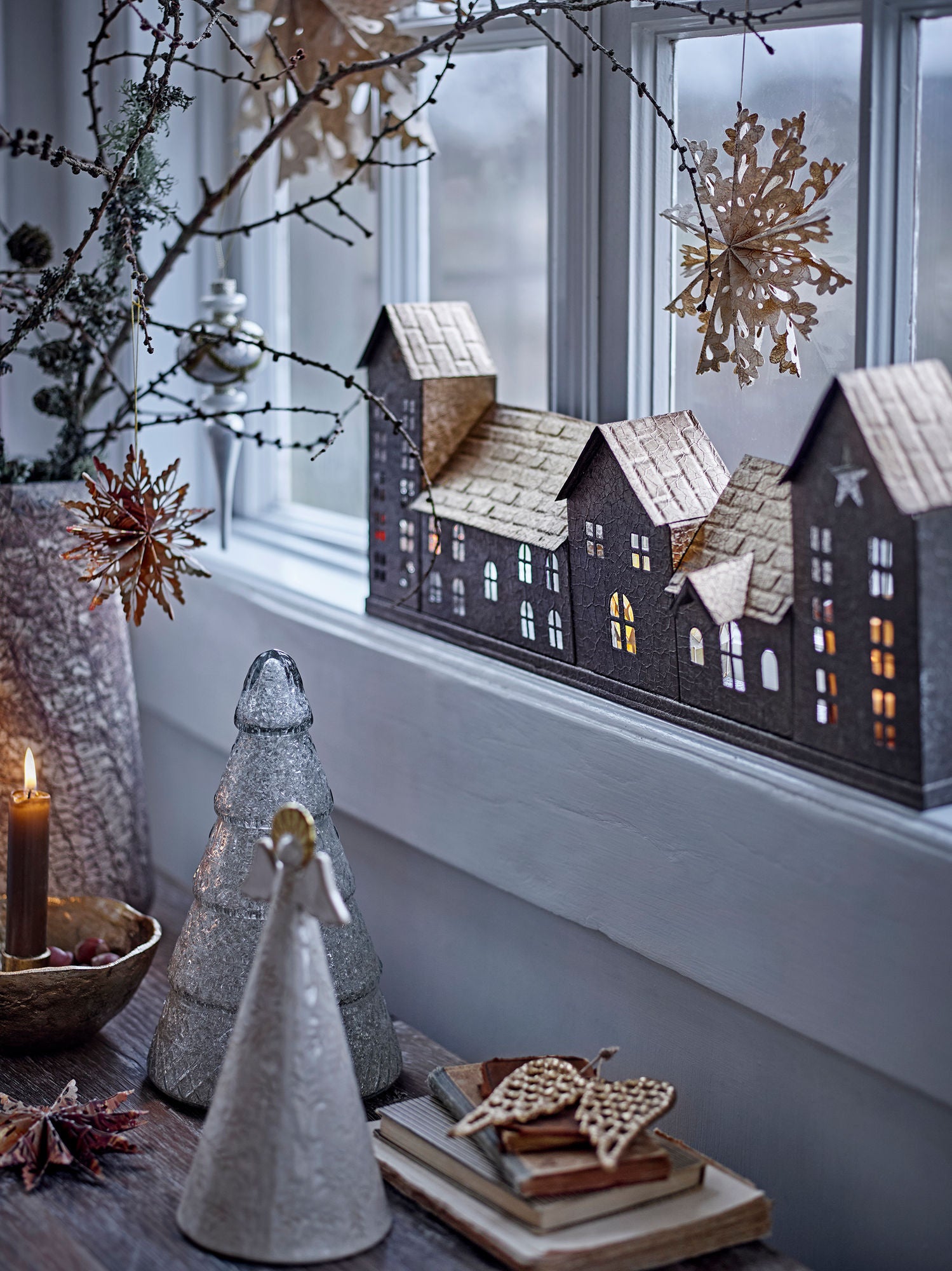 Emilius Deko-Baum, Silber, Recyceltes Glas