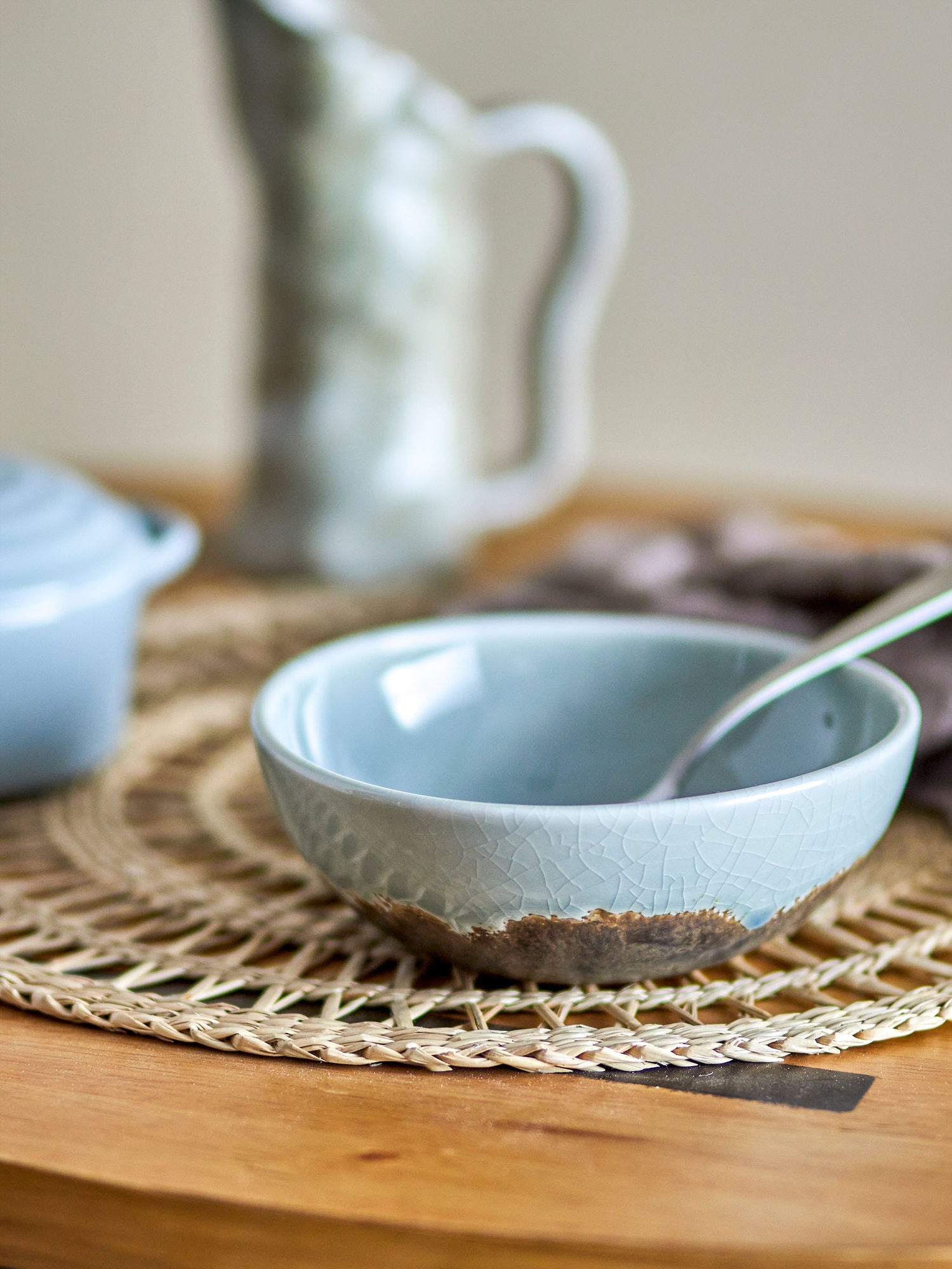 Paula Frühstücks-Set Braun Steingut mit Texturierter Glasur für Elegante Tafel