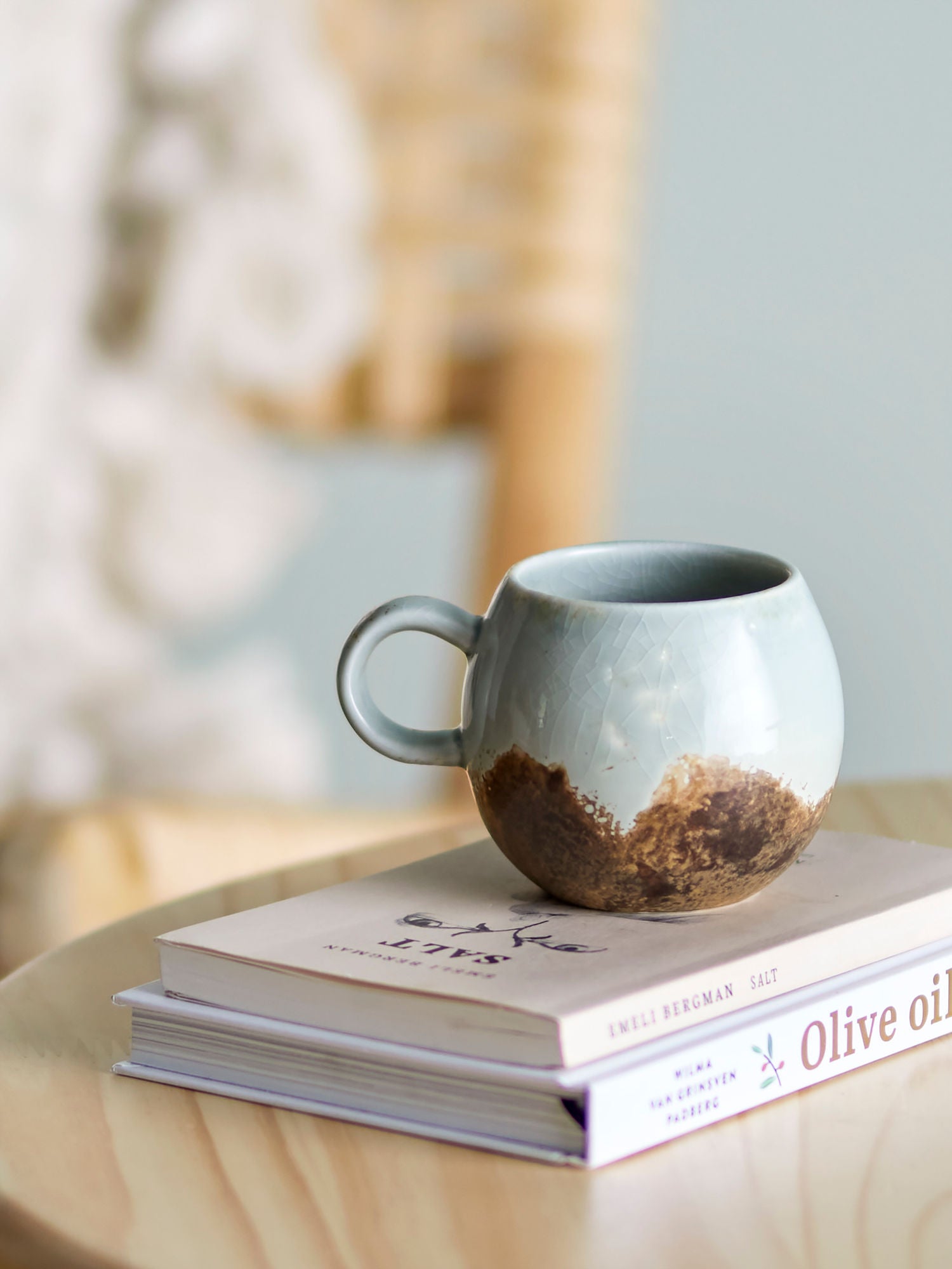 Paula Frühstücks-Set Braun Steingut mit Texturierter Glasur für Elegante Tafel