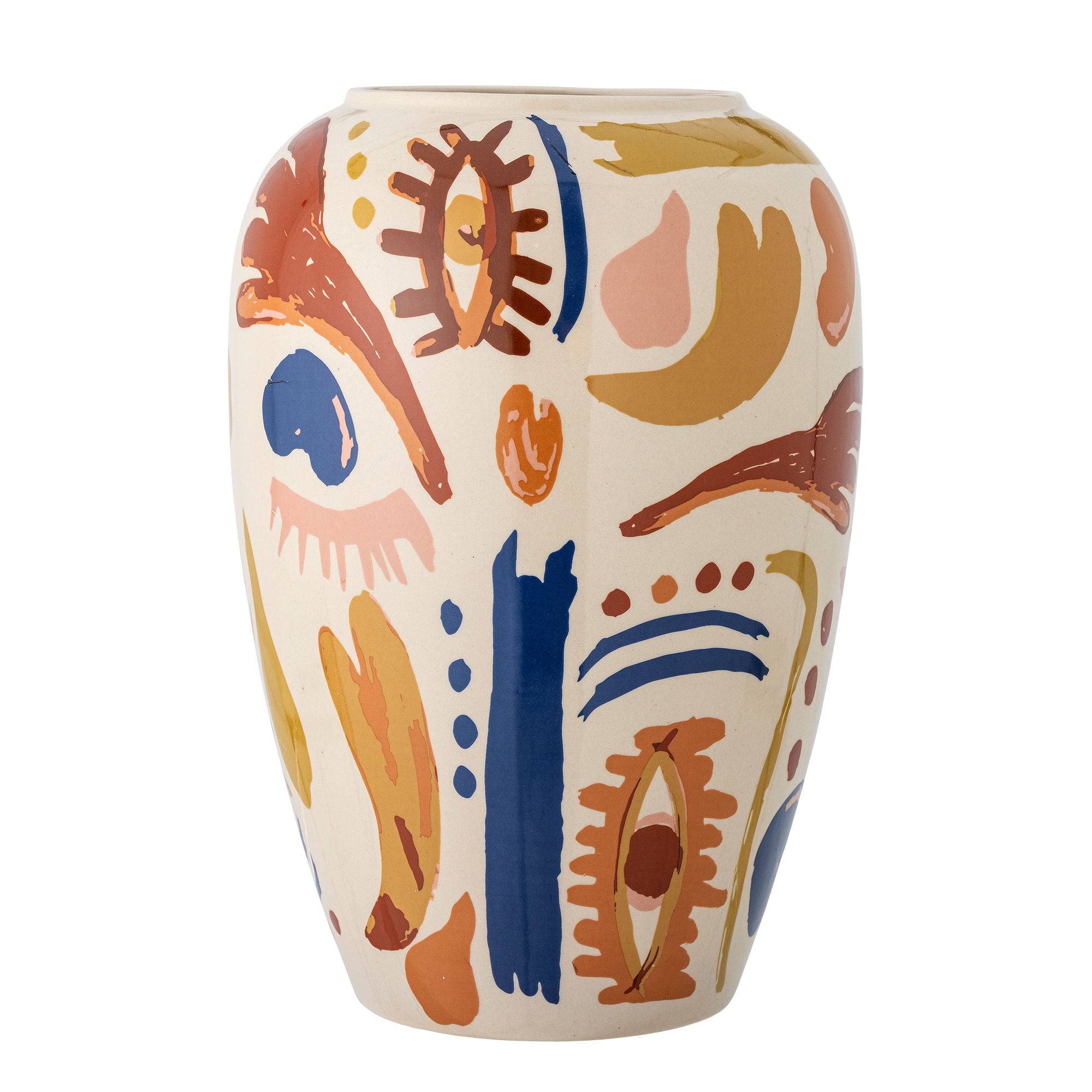 Horus Vase, Orange, Steingut