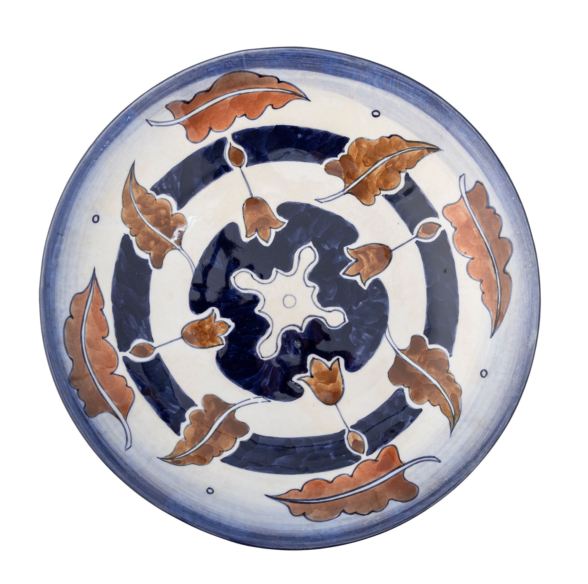 Myrna Sockelschale – Kunstvolles Design mit herbstlichem Farbspiel