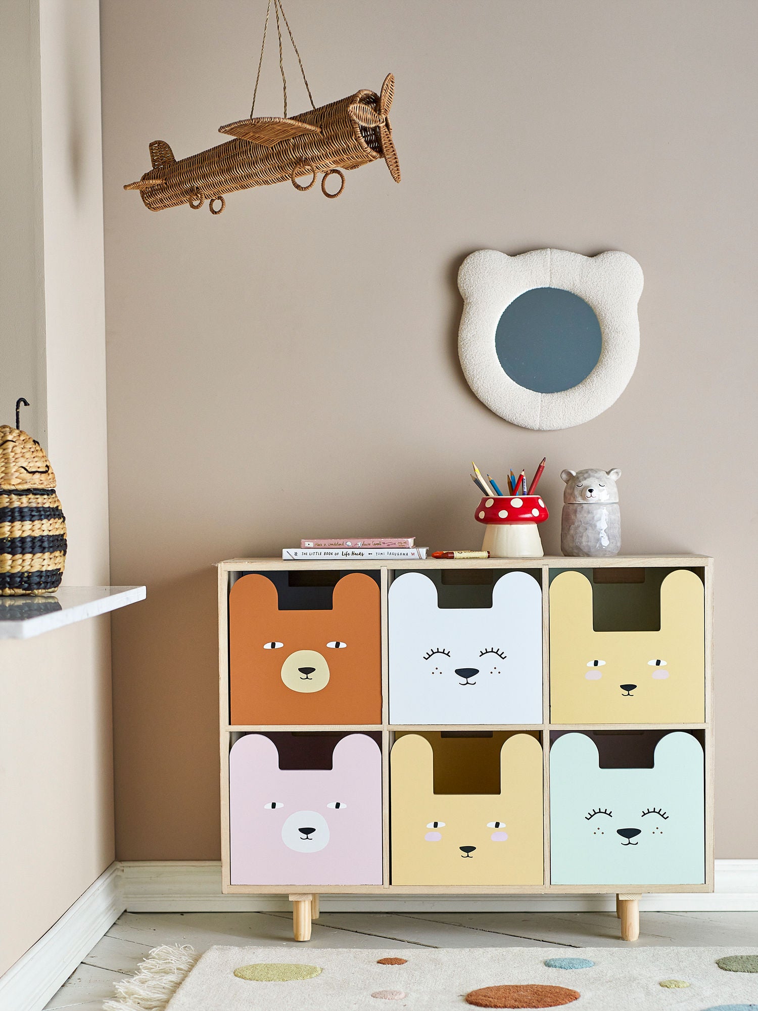 Calle Bücherregal mit Schubladen