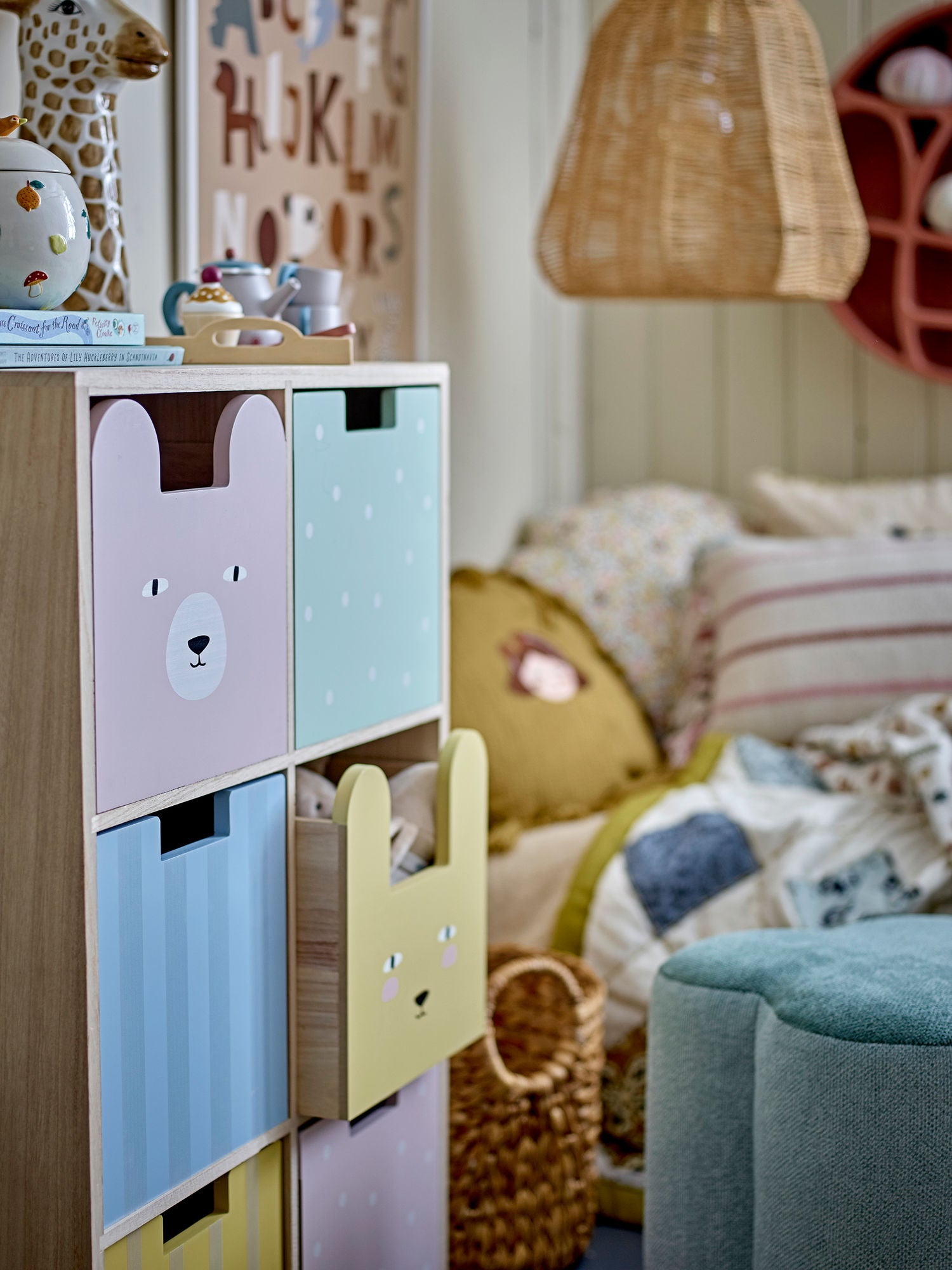 Calle Bücherregal mit Schubladen