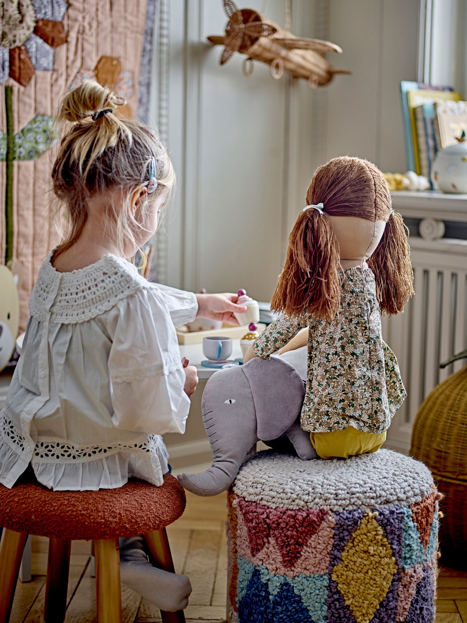 Ferdinand Plüschtier, Grau, Baumwolle