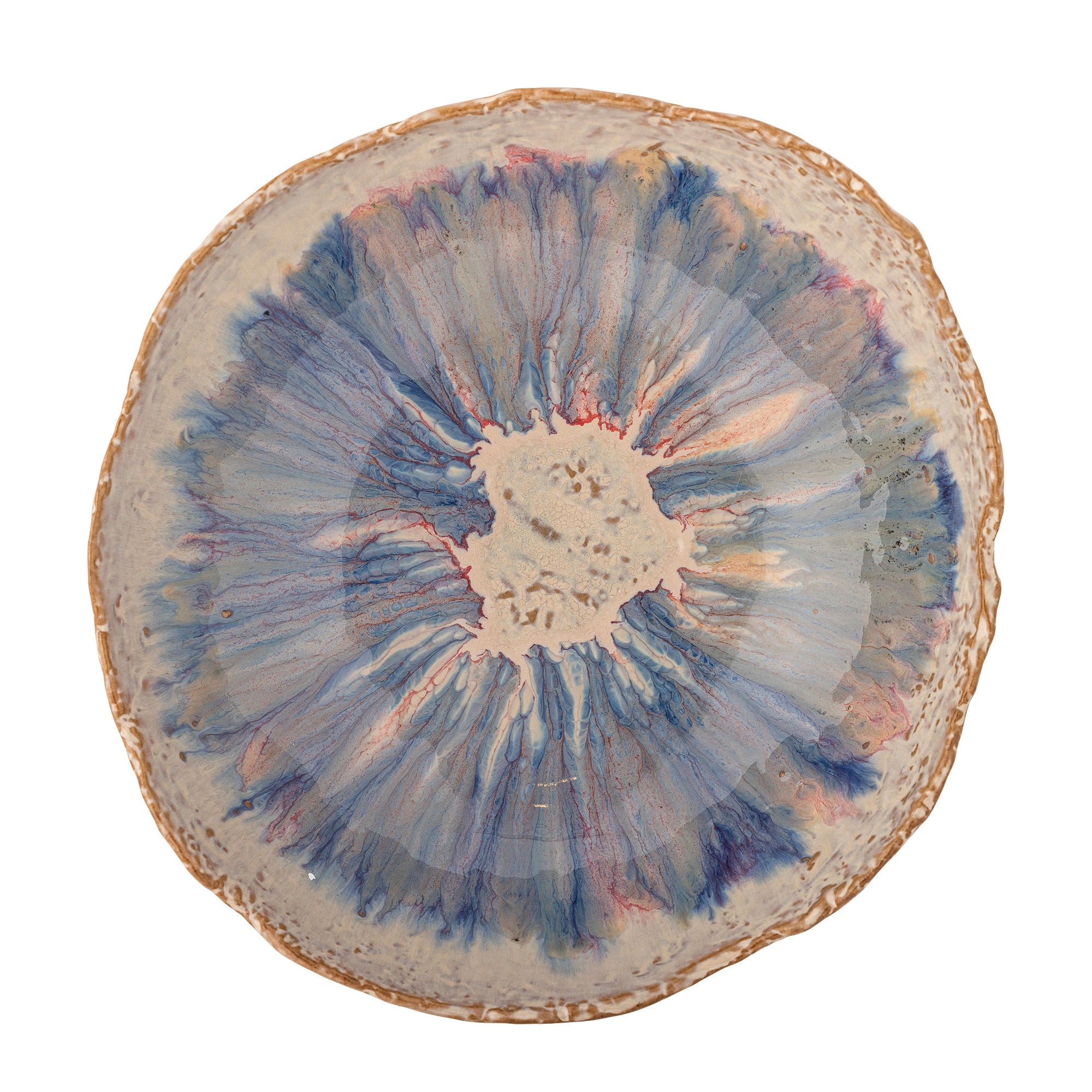 Amalia Schale – Aquarellartig auf glasiertem Steingut