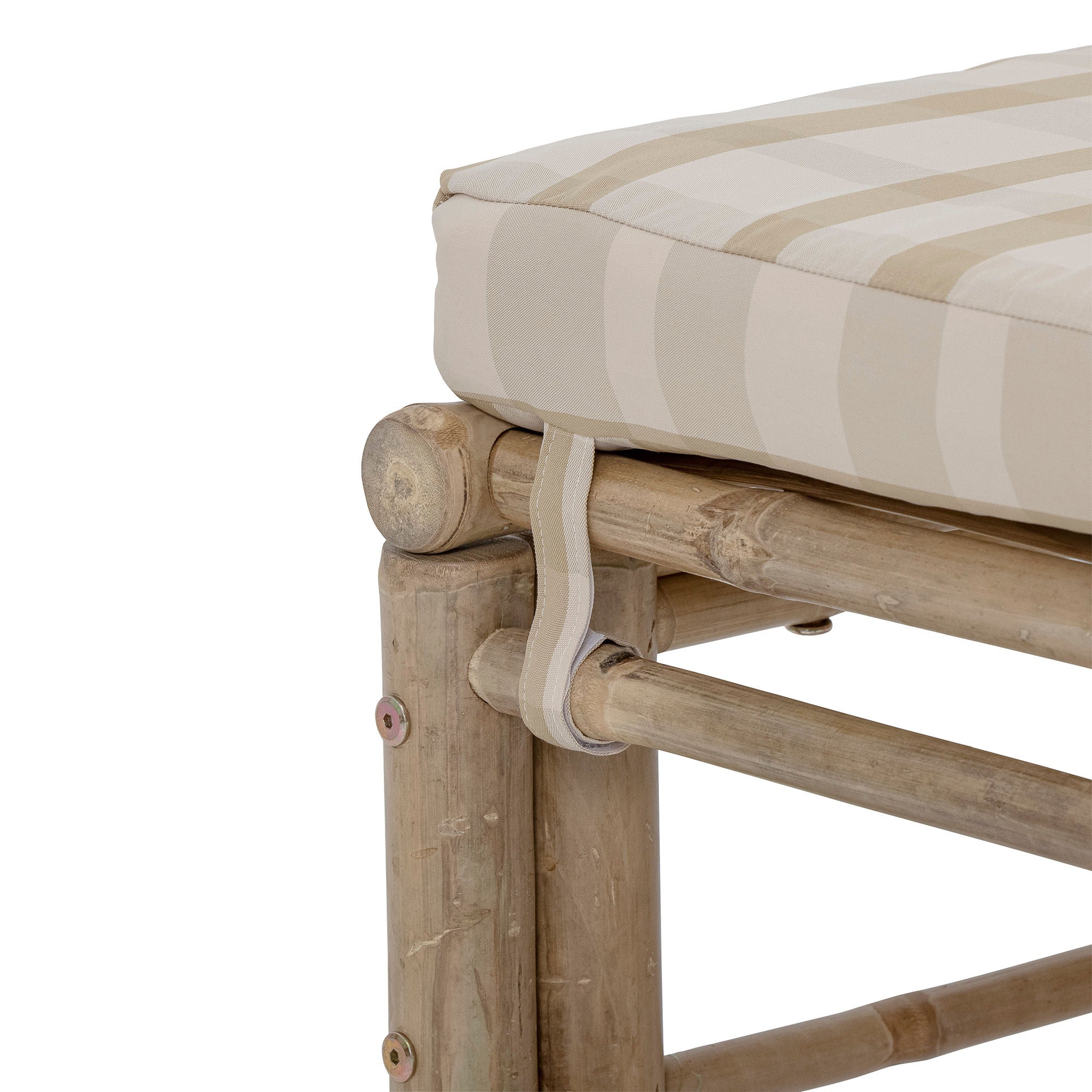 Korfu Modul-Sofa Rechte Ecke Natur Bambus Flexibles Outdoor Modul System