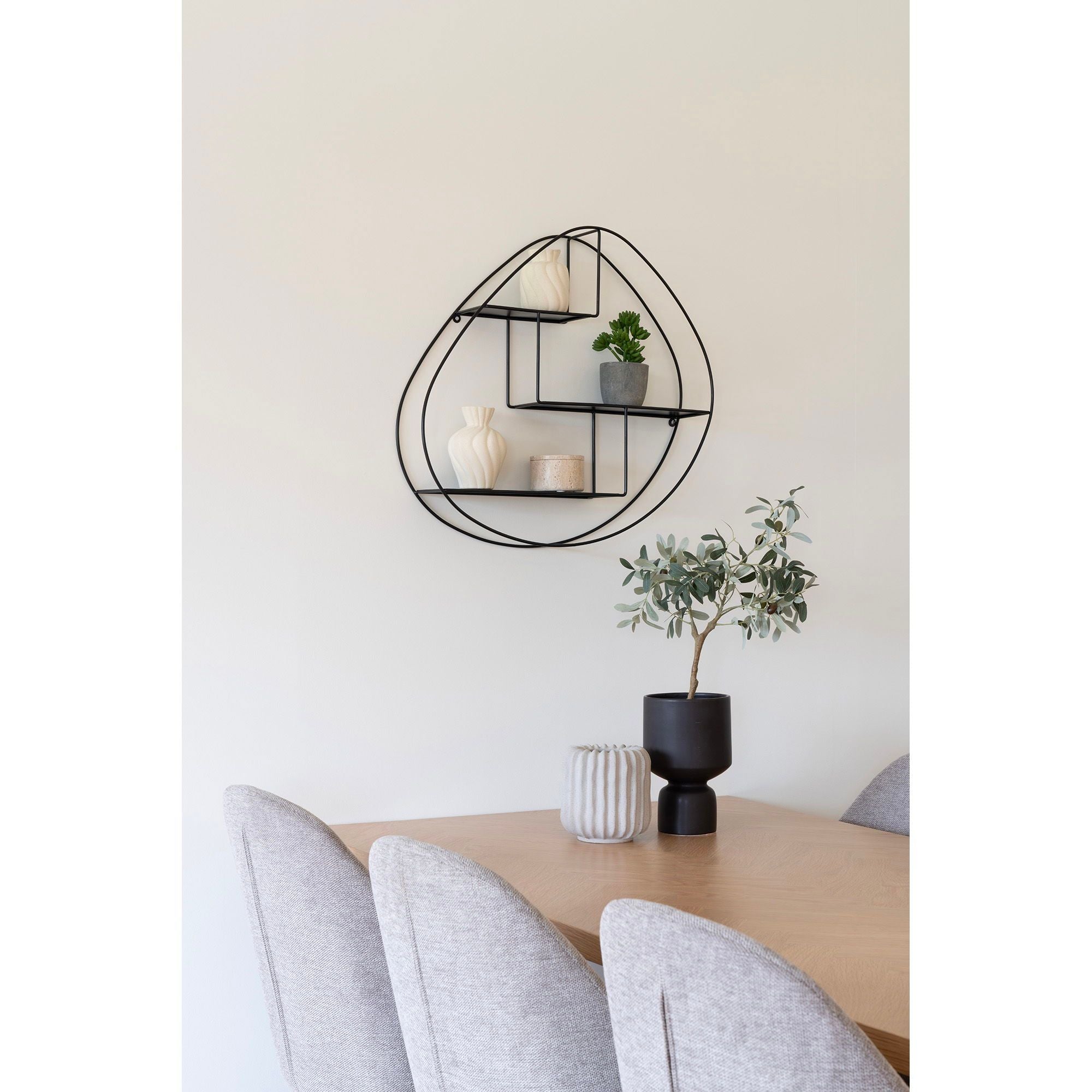 Vasen Set 2-teilig Keramik weiß