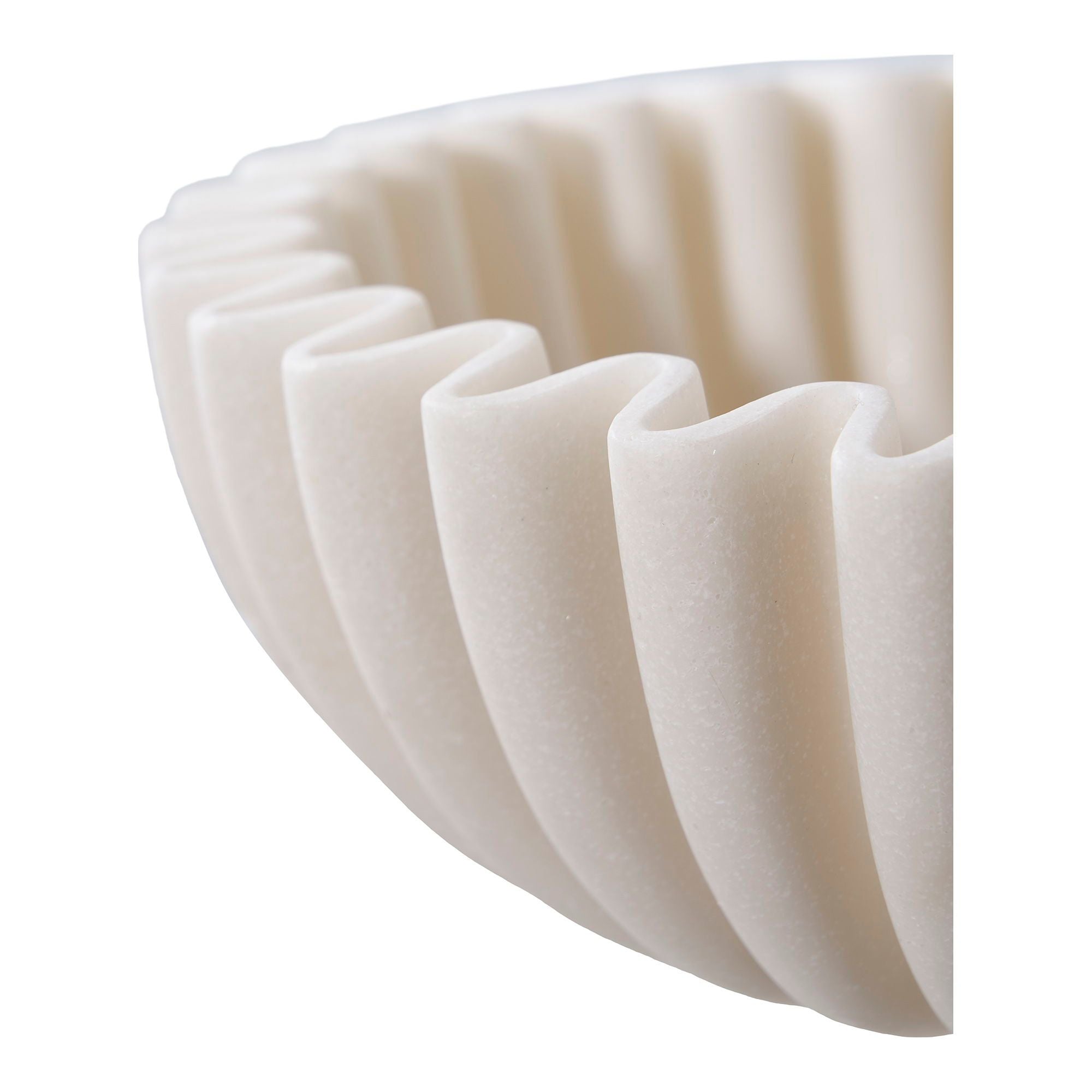 Schale aus Polyresin, Beige, Ø20x6,5 cm