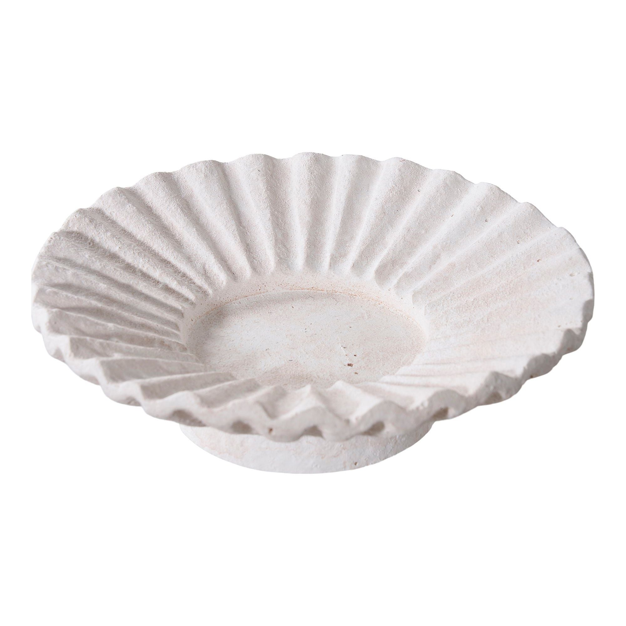 Kerzenhalter Set 2-teilig Zement weiß