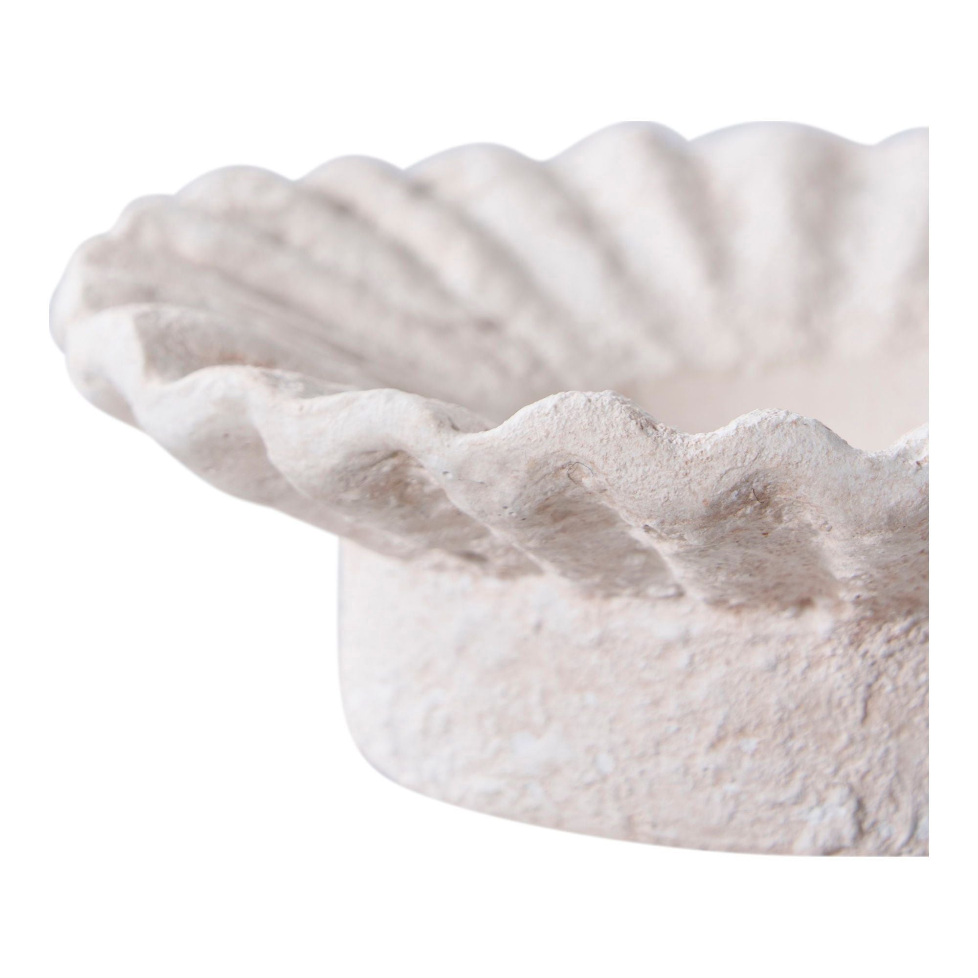 Kerzenhalter Set 2-teilig Zement weiß