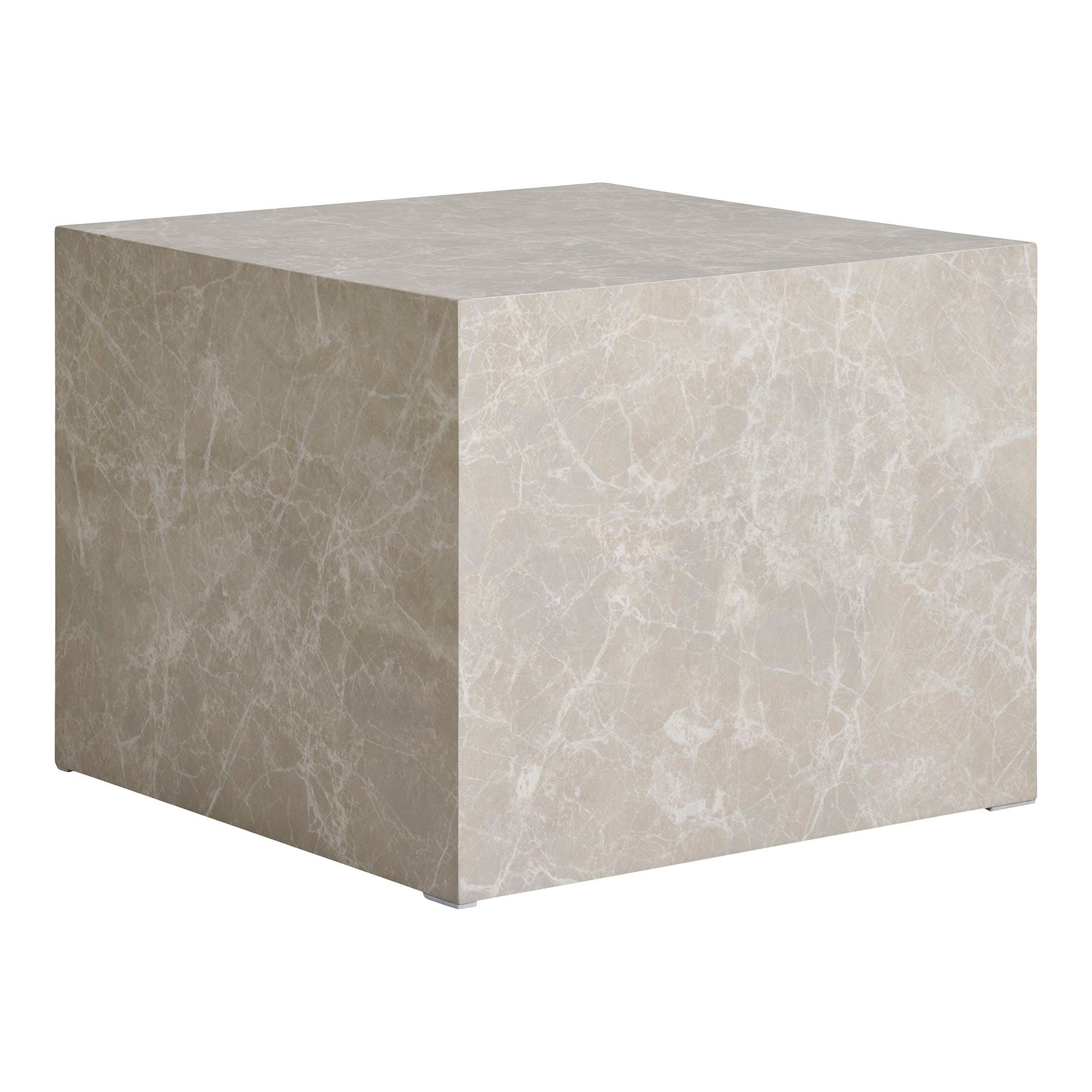 Prague Couchtisch-Set – Marmoroptik Beige, 2er Set