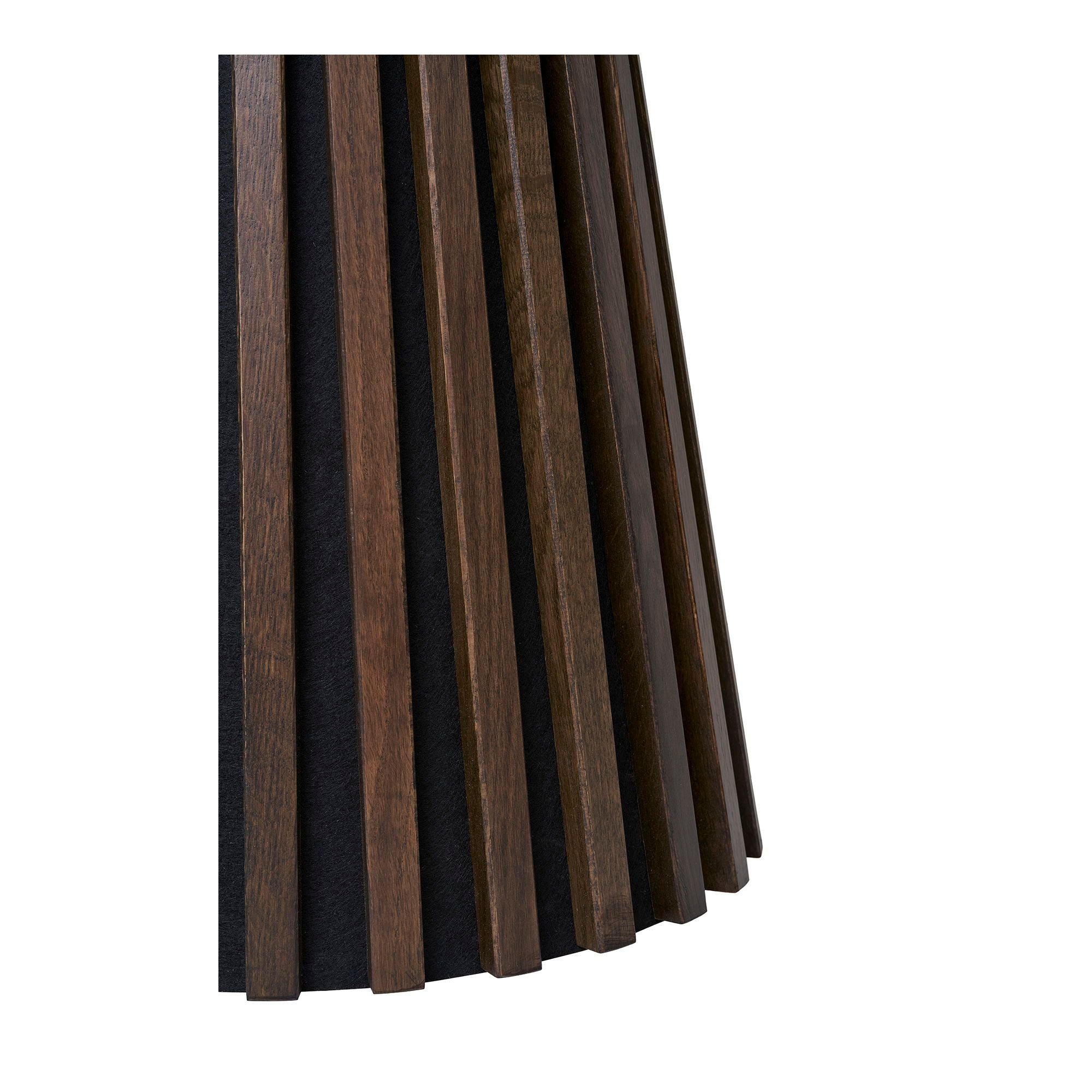 Osaka Beistelltisch – Eichenfurnier, Smoked, Ø40 cm