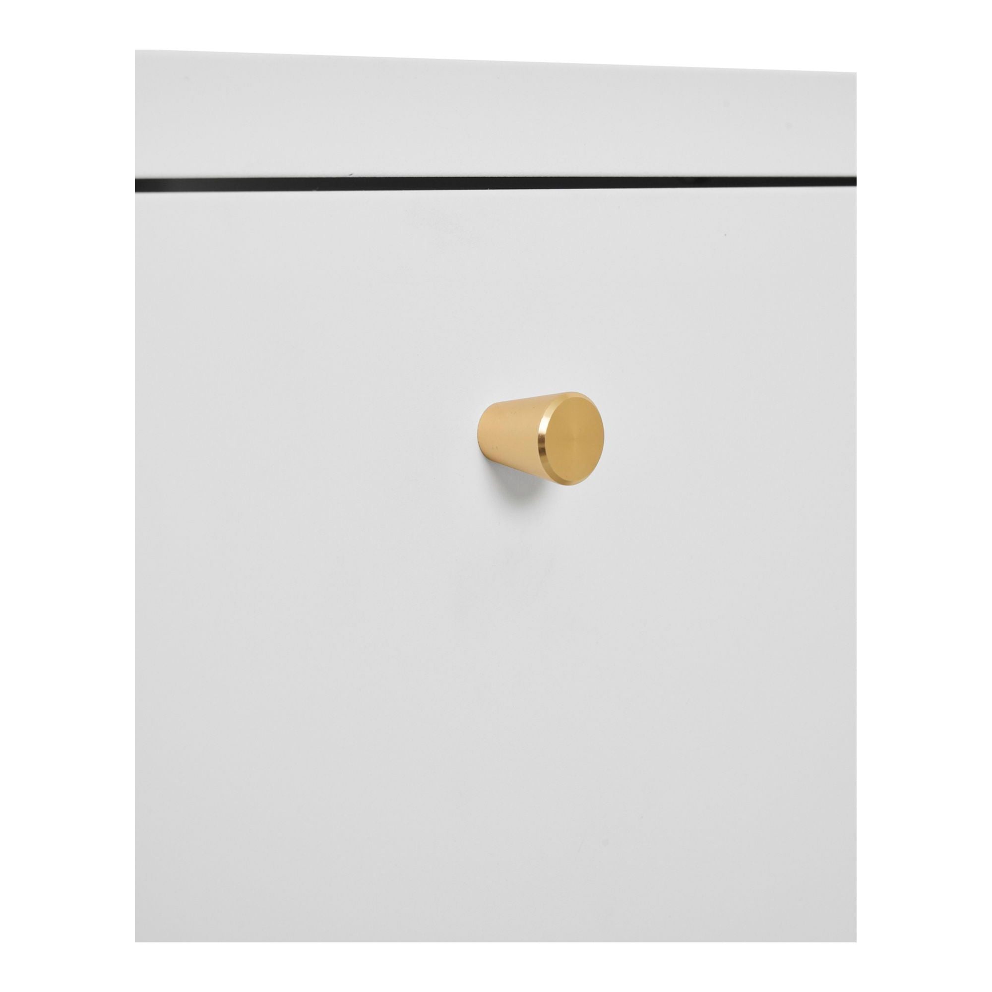 Dalby Kommode, Weiß, Stahl mit 2 Schubladen