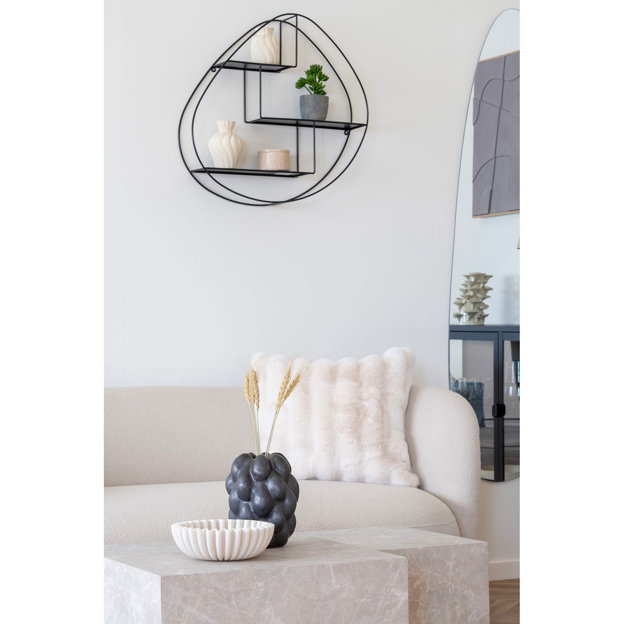 Wrexham Wandregal Drei Ebenen In Organischer Form