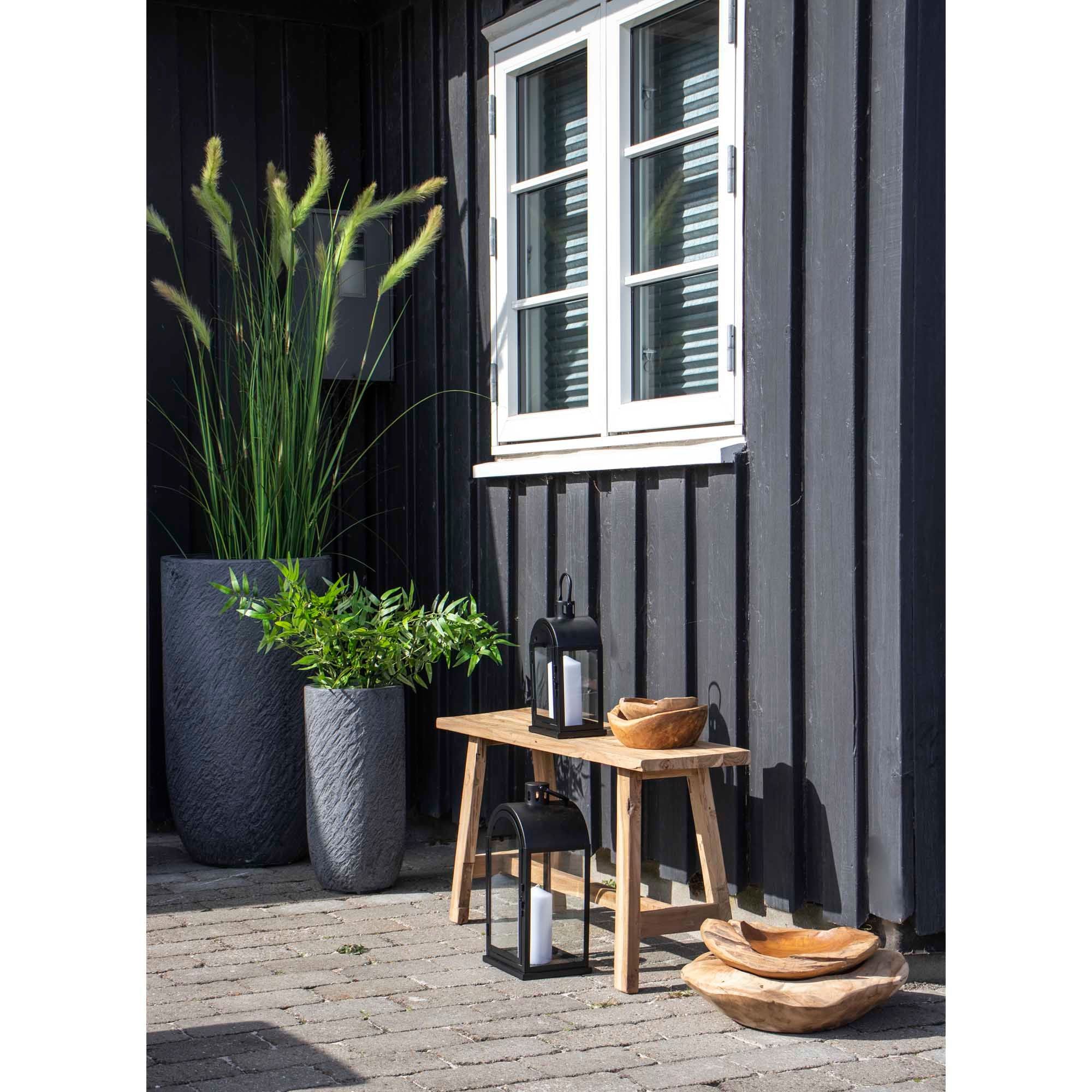 Barcelona Teak Gartenbank Aus Teakholz Naturbelassen 90 X 25 X 45 cm für Balkon Terrasse Garten Außenbereich