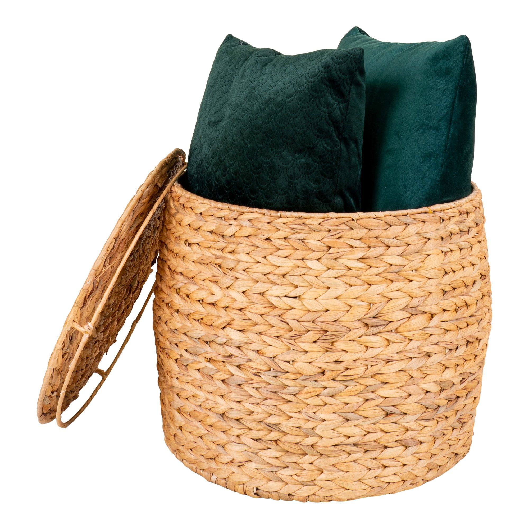 Delia Beistelltisch mit Stauraum Wasserhyazinthe Ø43x34 cm