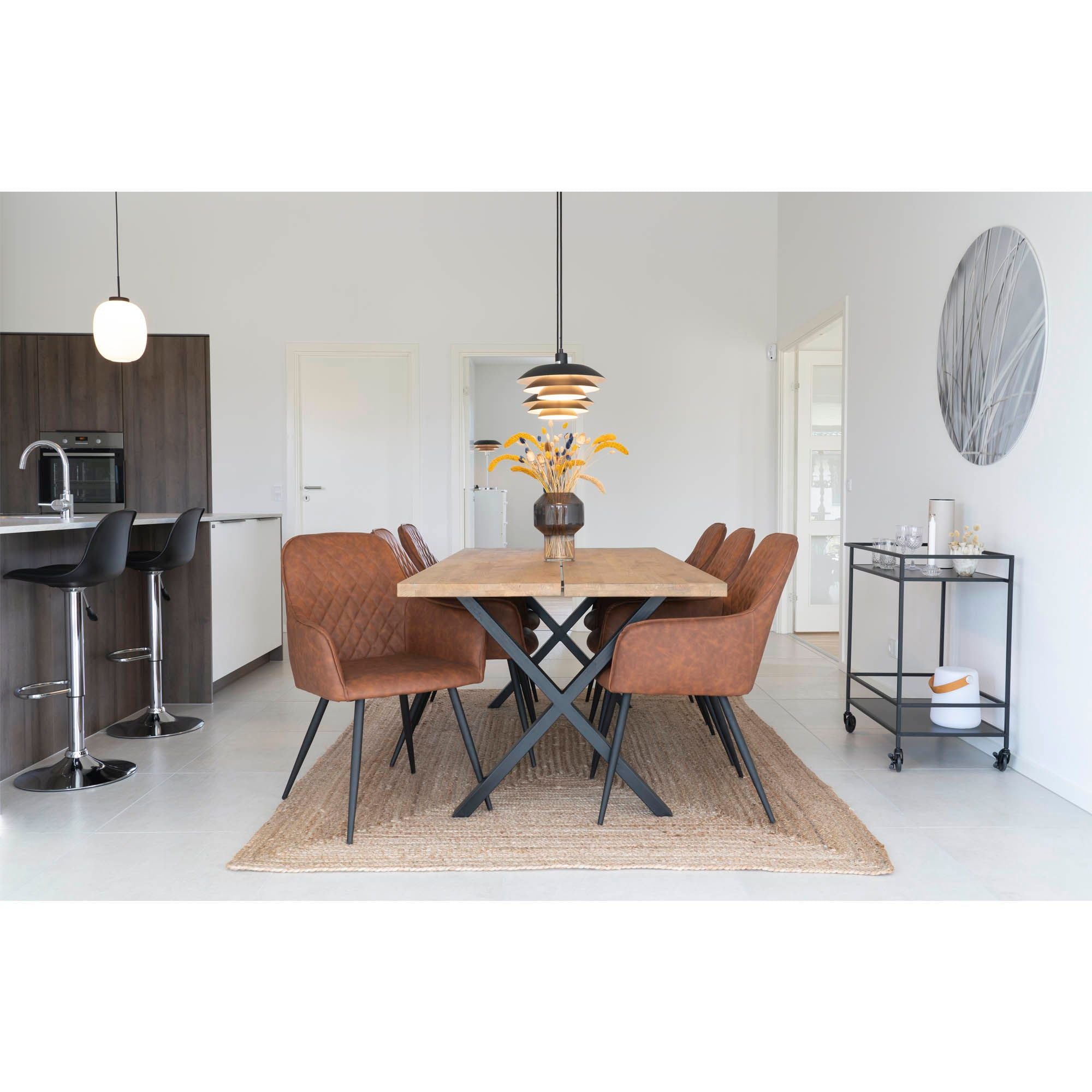 Bombay Juteteppich Geflochten Natur 180x240 cm Groß Teppich für Wohnzimmer und Flur Langlebig