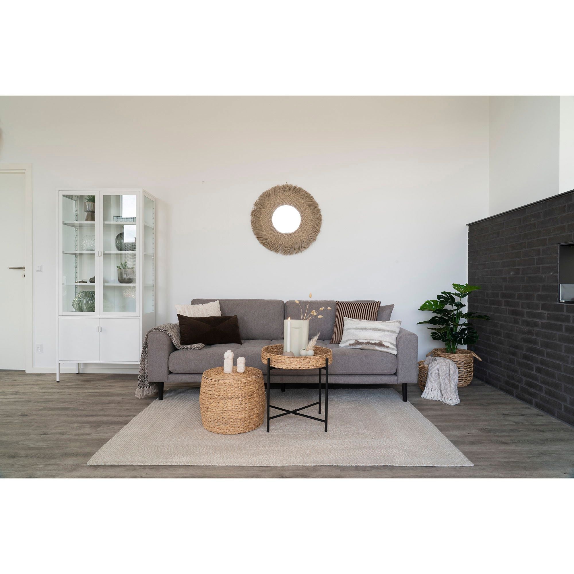 Menorca Teppich recyceltes Plastik sand 140x200 cm