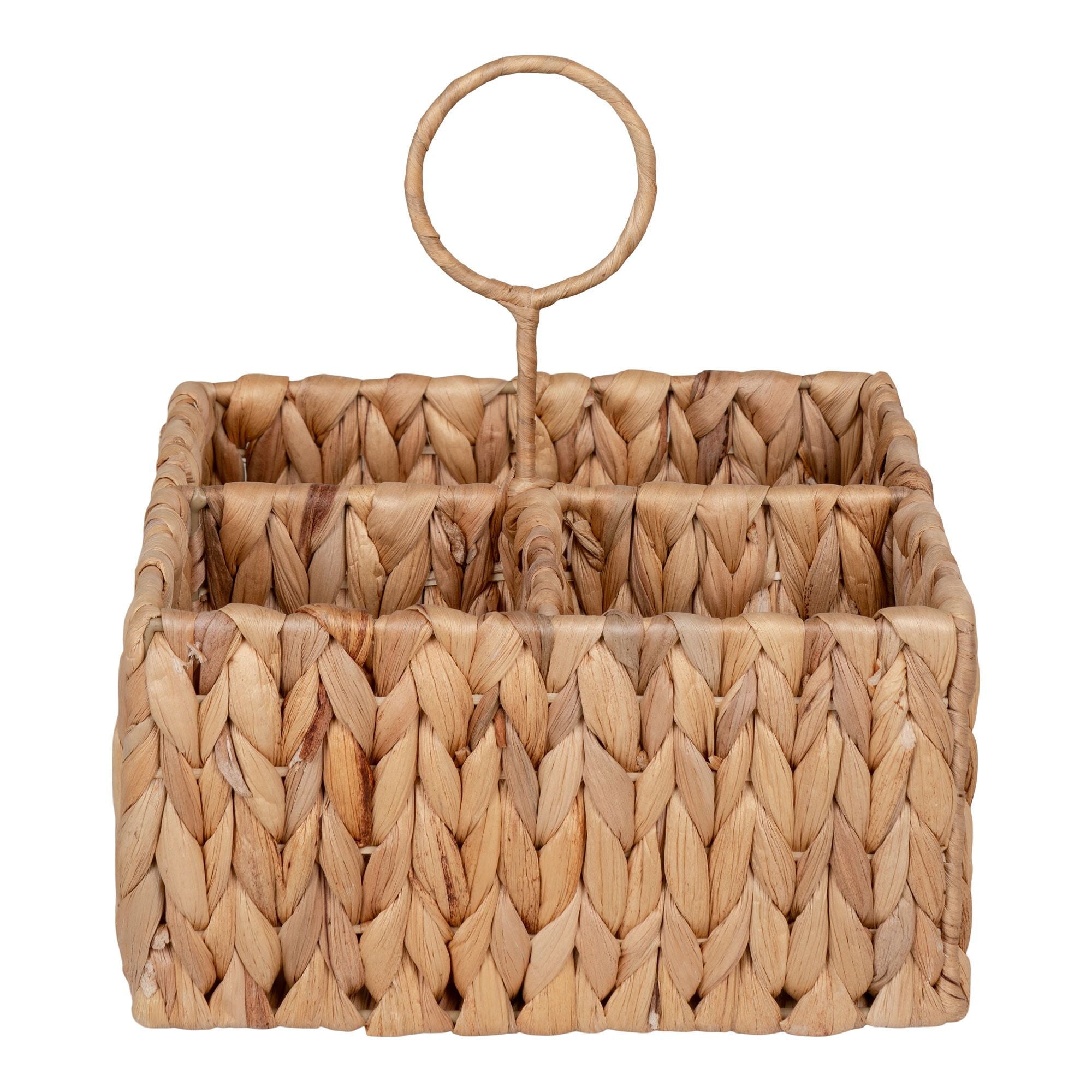 Pleiku Aufbewahrungsbox Wasserhyazinthe Korb natur 20x20 cm