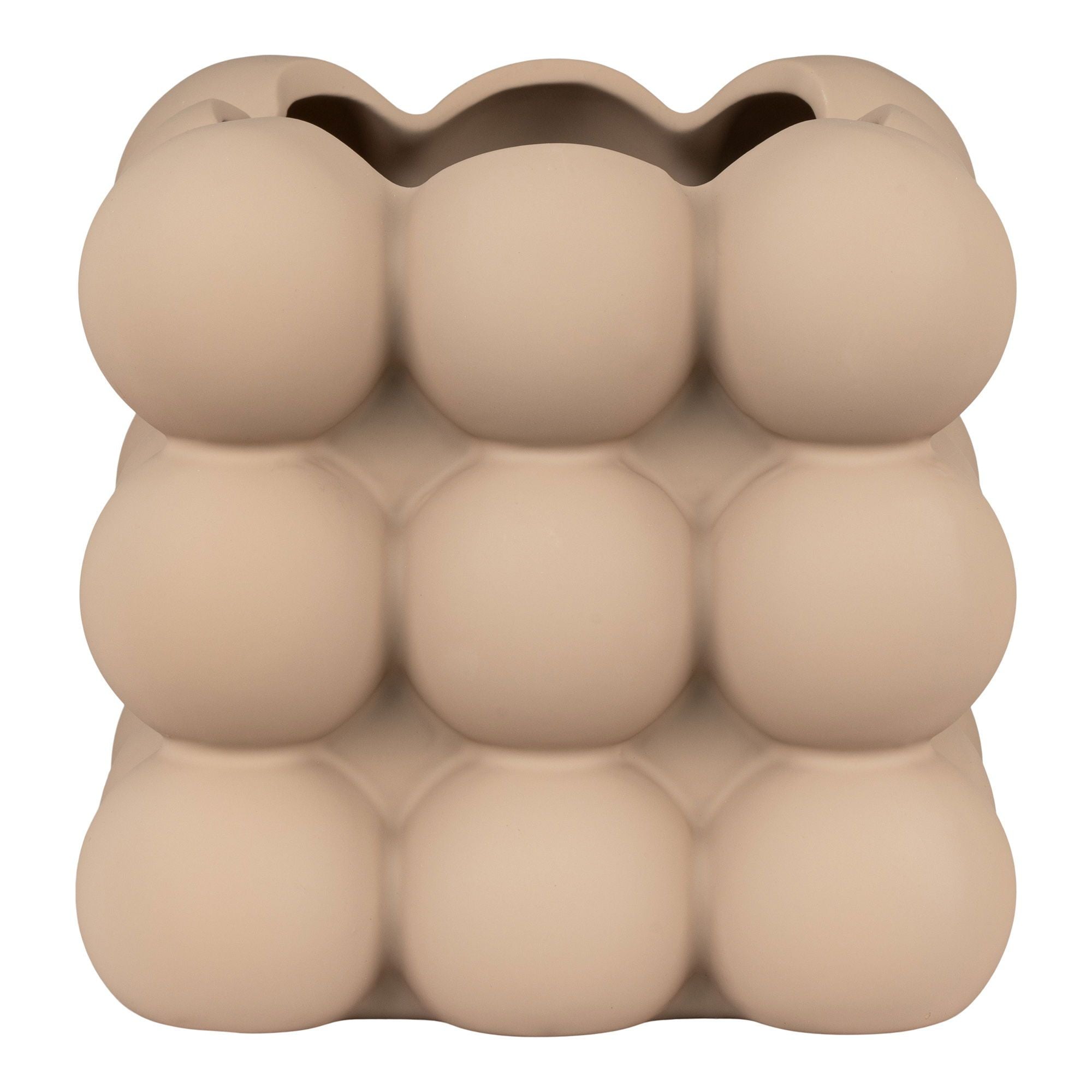 Blumentopf aus Keramik, Braun 13cm