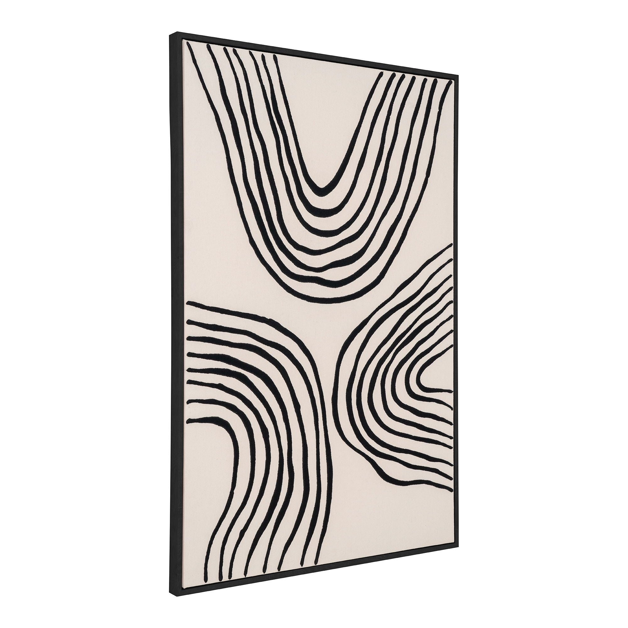 Lipari Leinwandbild No.2 schwarz/beige 60x90 cm