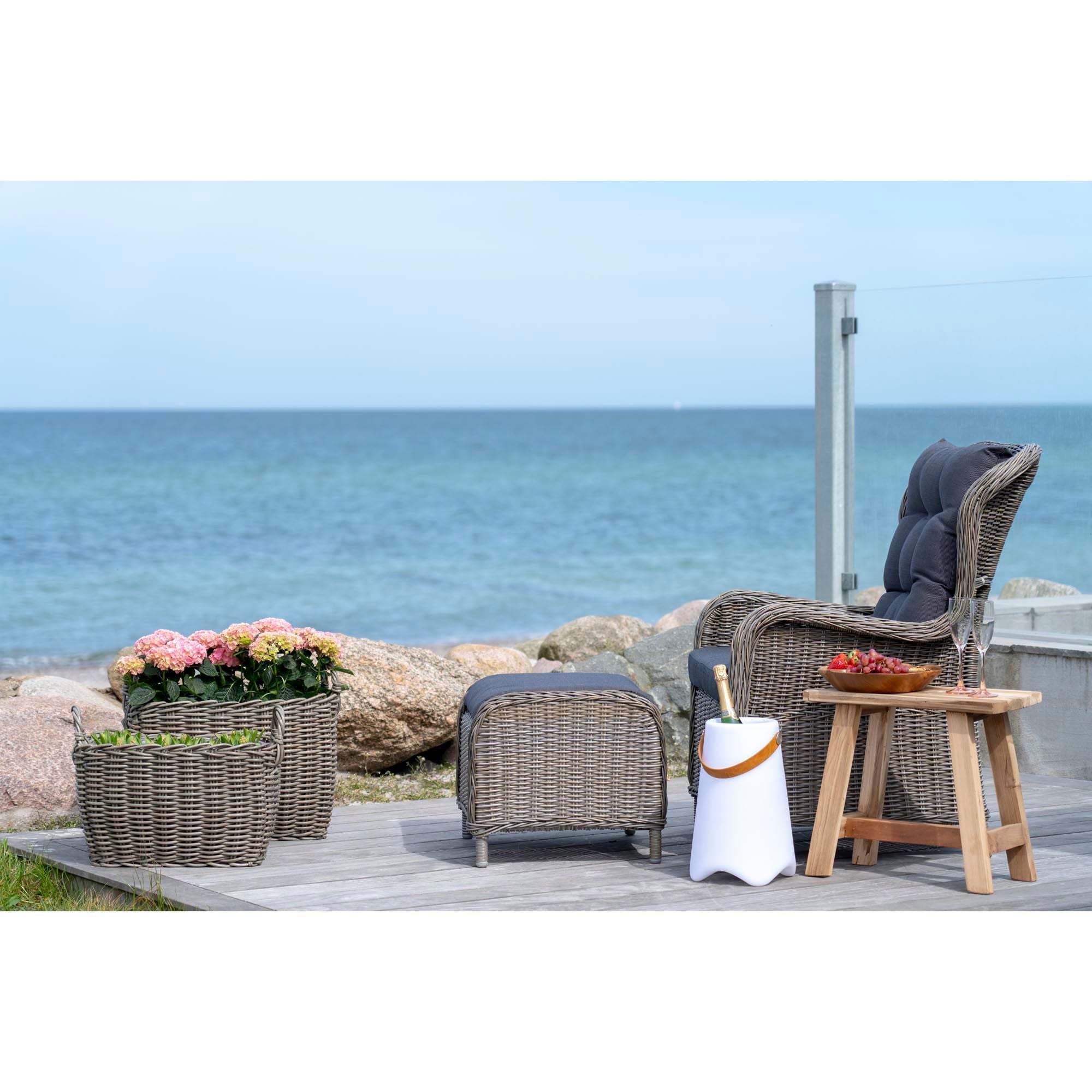 Bristol LED Weinkühler Tragbar mit Tragegurt Wiederaufladbar und Beleuchtung für Kühles Weinvergnügen Weiß