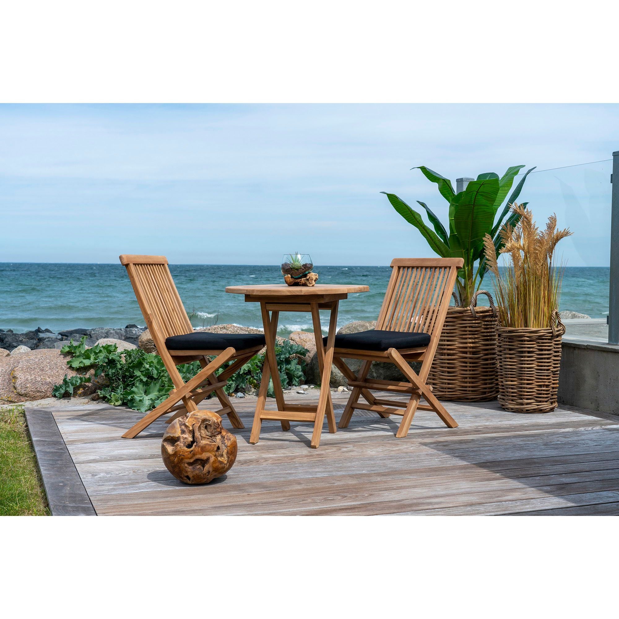 Toledo Dining Chair – Teak-Stuhl, 2er-Set