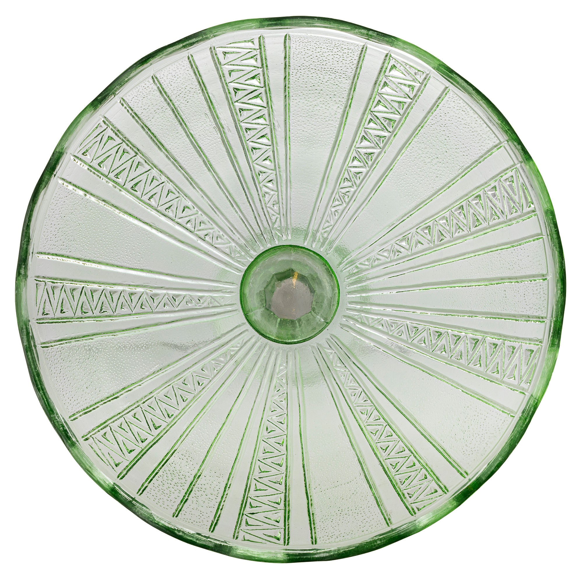 Kaddy Sockelschale, Grün, Recyceltes Glas