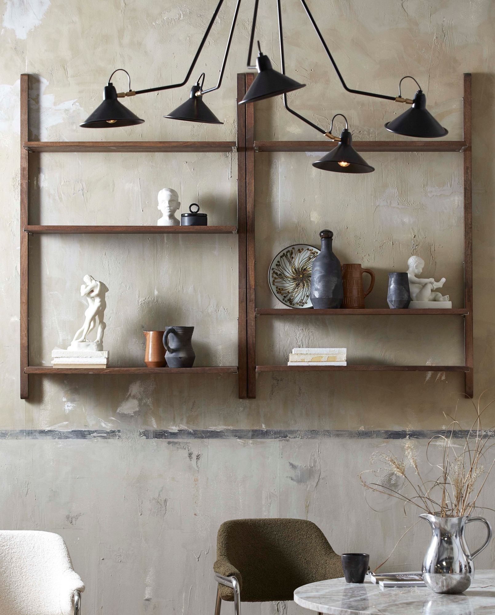 SINCA Mango Holz Regal Verstellbare Böden Flexibler Höhenanpassung