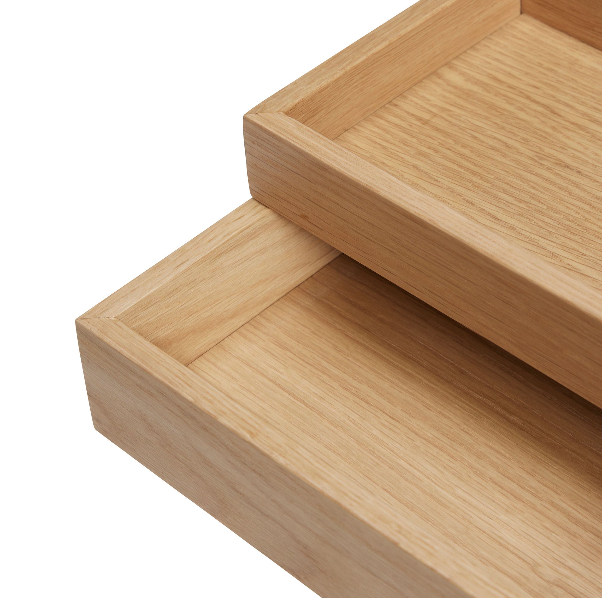 Rail Schreibtisch Organizer Naturfarben (2er Set)