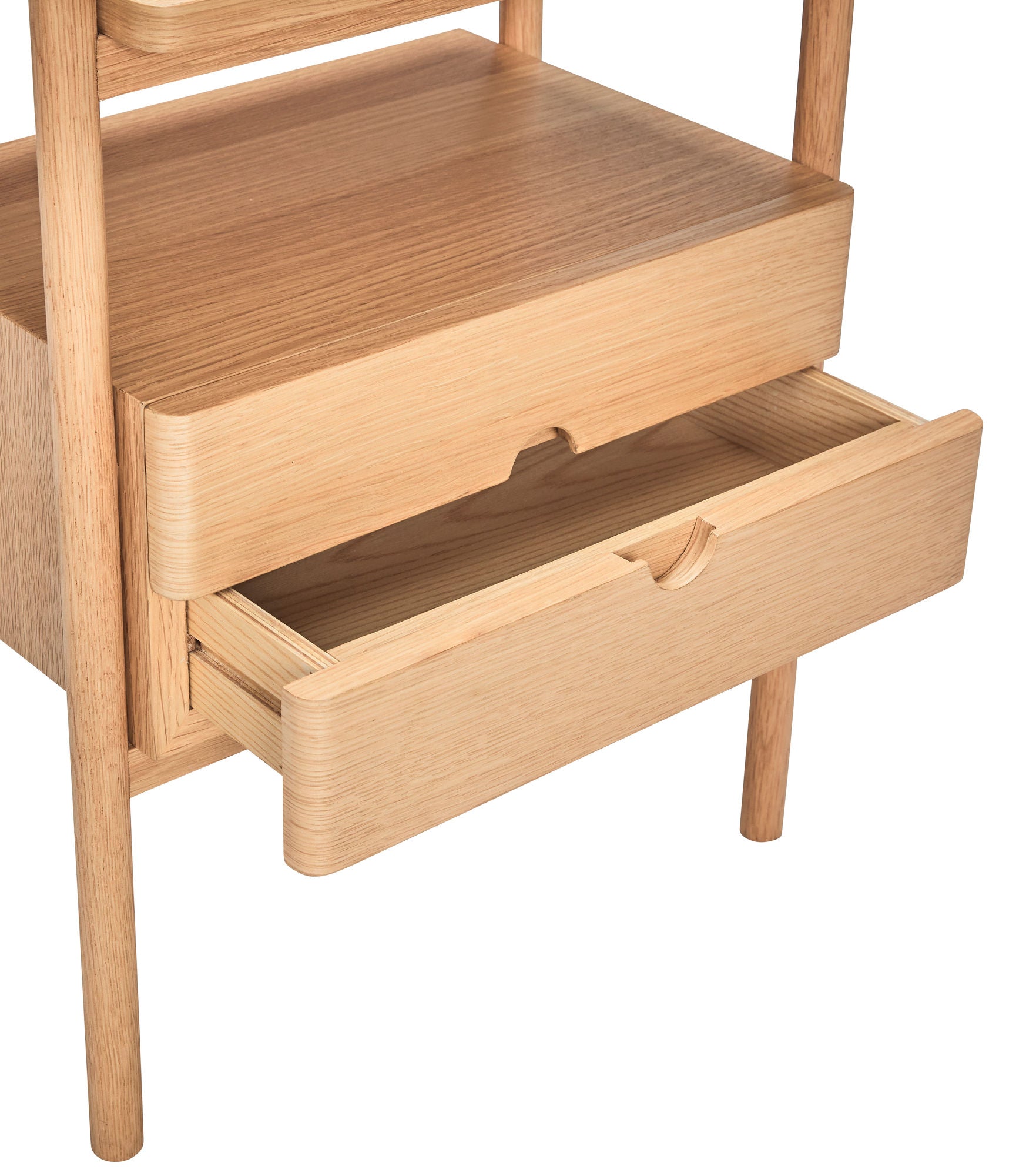 Nachttisch mit zwei Schubladen aus FSC®-zertifiziertem Holz