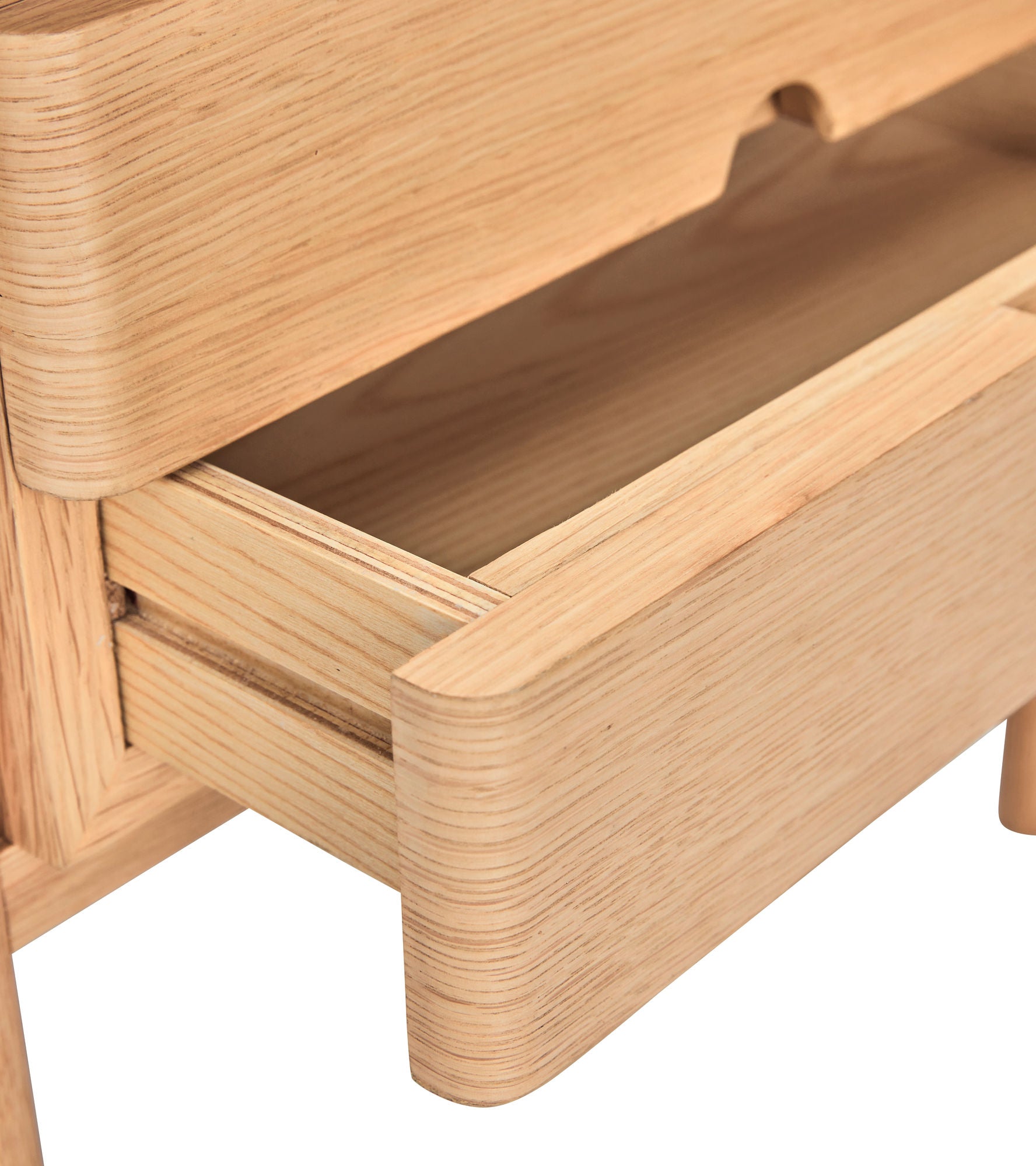 Nachttisch mit zwei Schubladen aus FSC®-zertifiziertem Holz