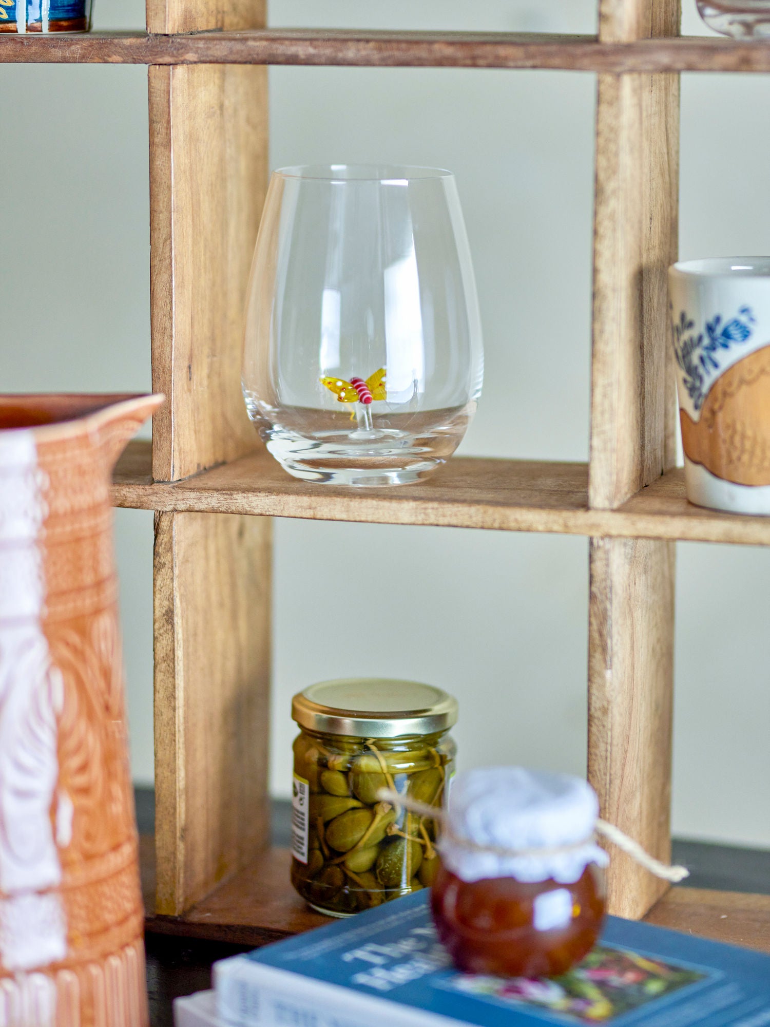 Misa Trinkglas Multipack Klar Glas mit Flamingo Schmetterling Blume Palme