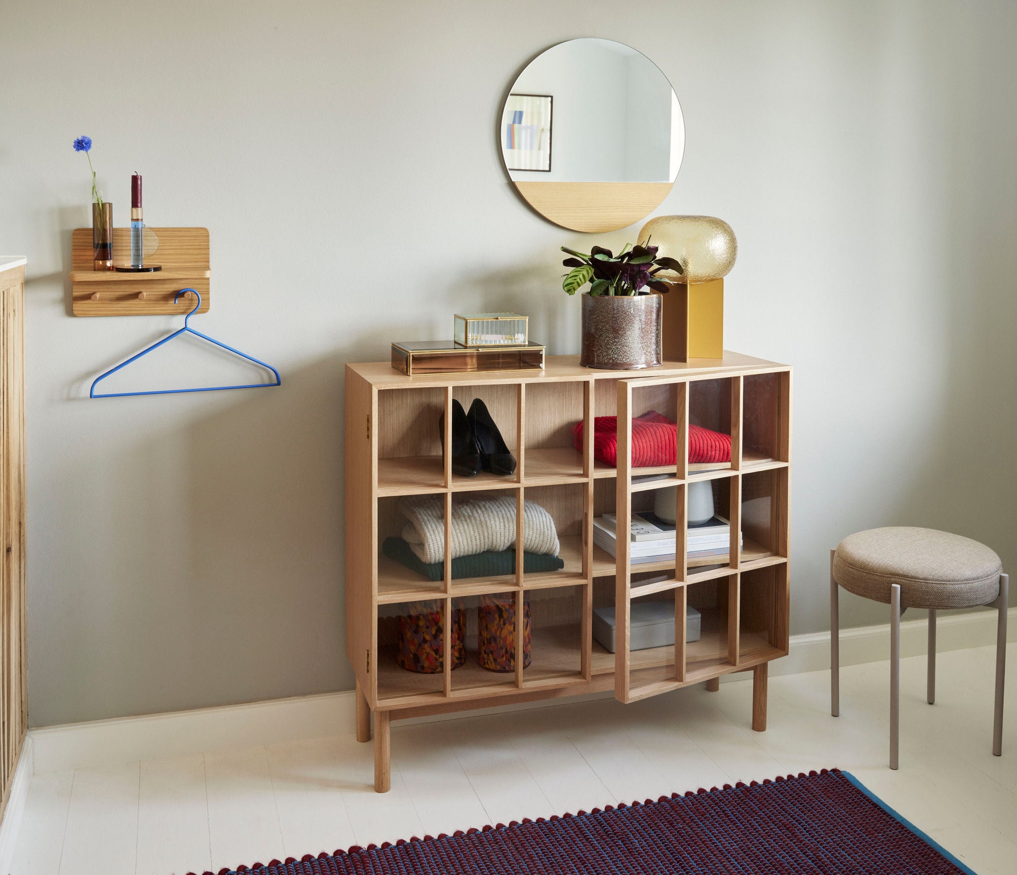 Umber Aufbewahrungsglas Rechkteckige Grau (3er Set)