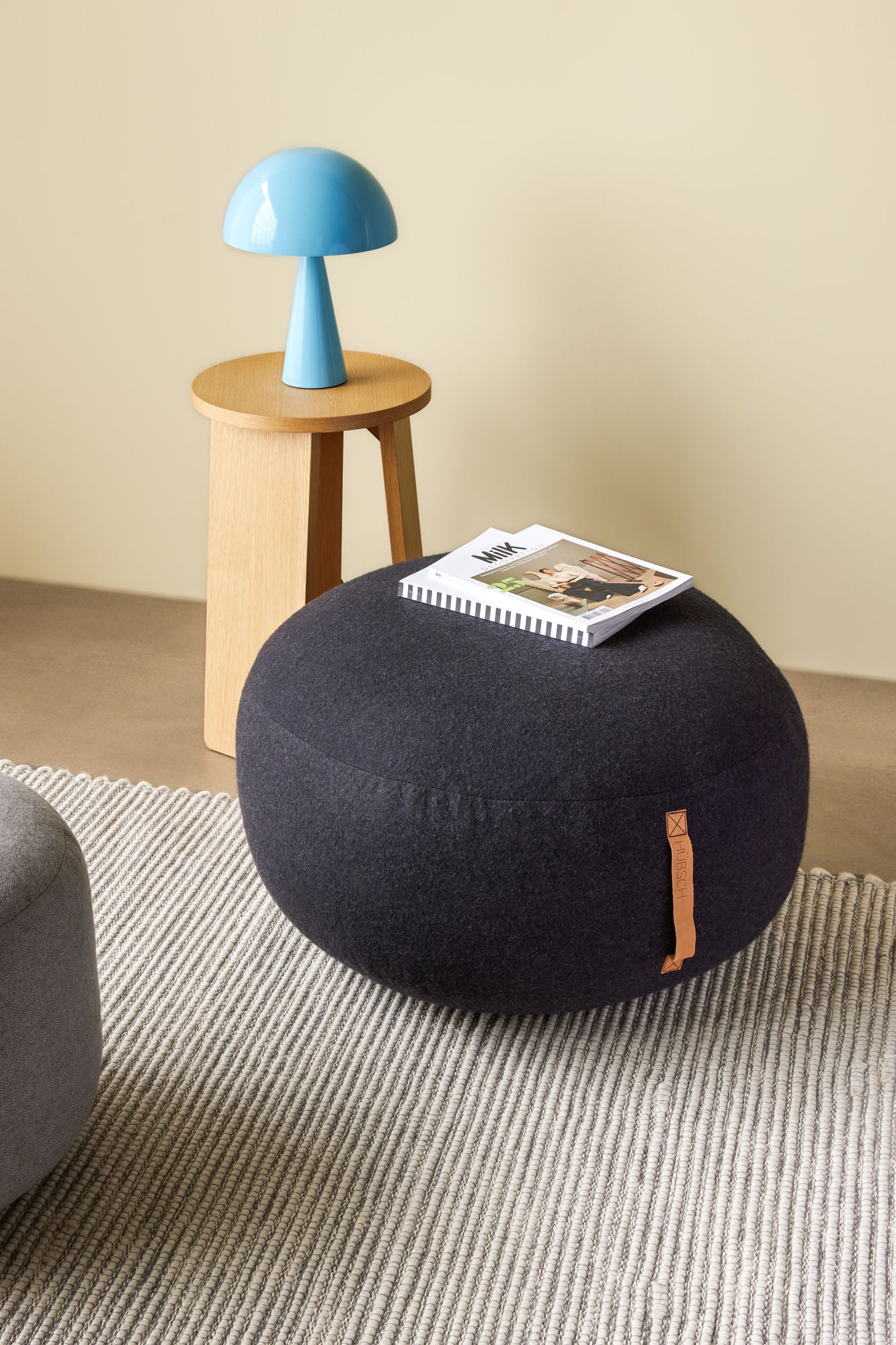 Mochi Pouf Ø70 Dunkelgrau