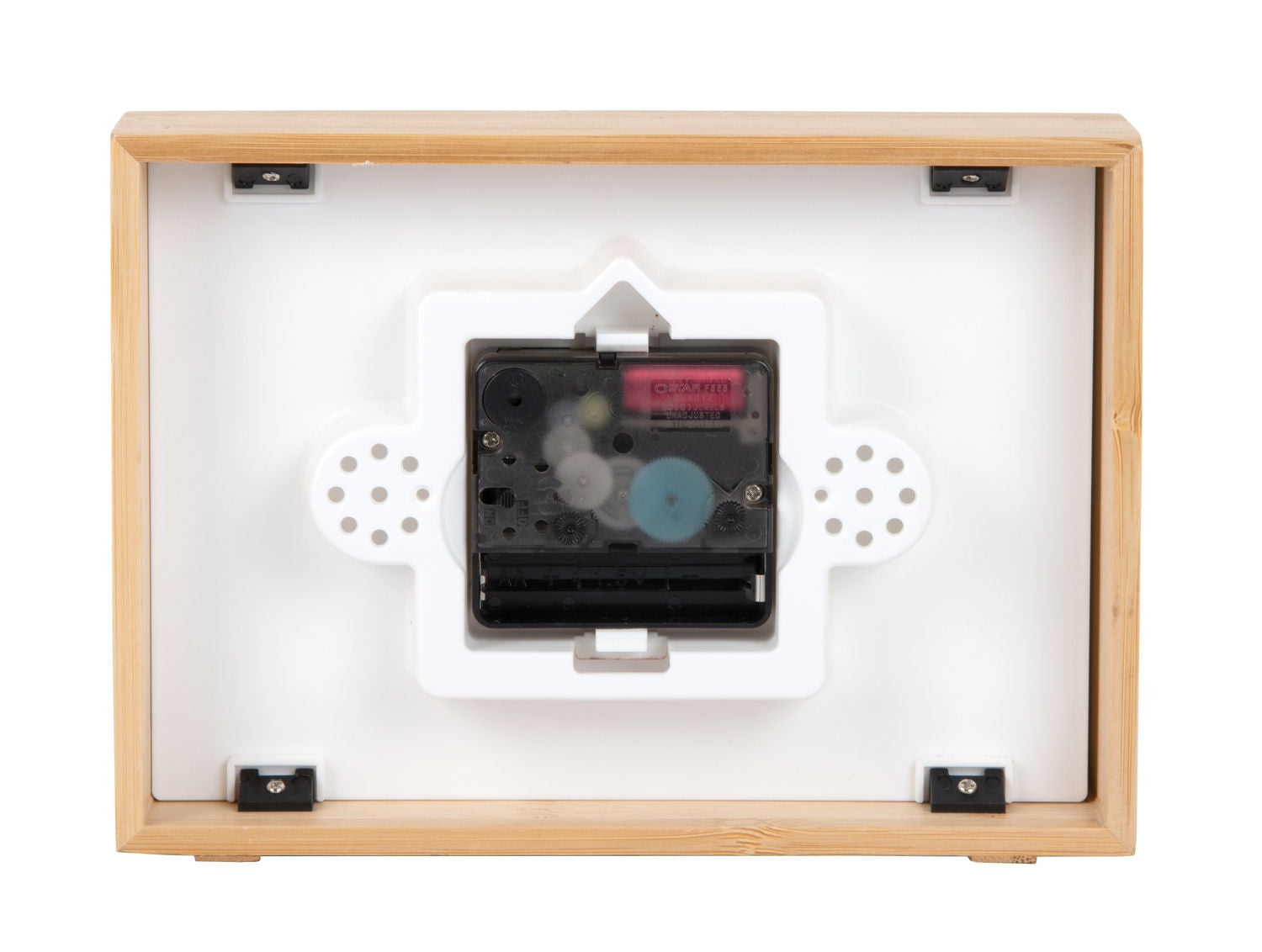 Wecker Tipico Ockergelb Holzrahmen Zeiger Ausstrahlung