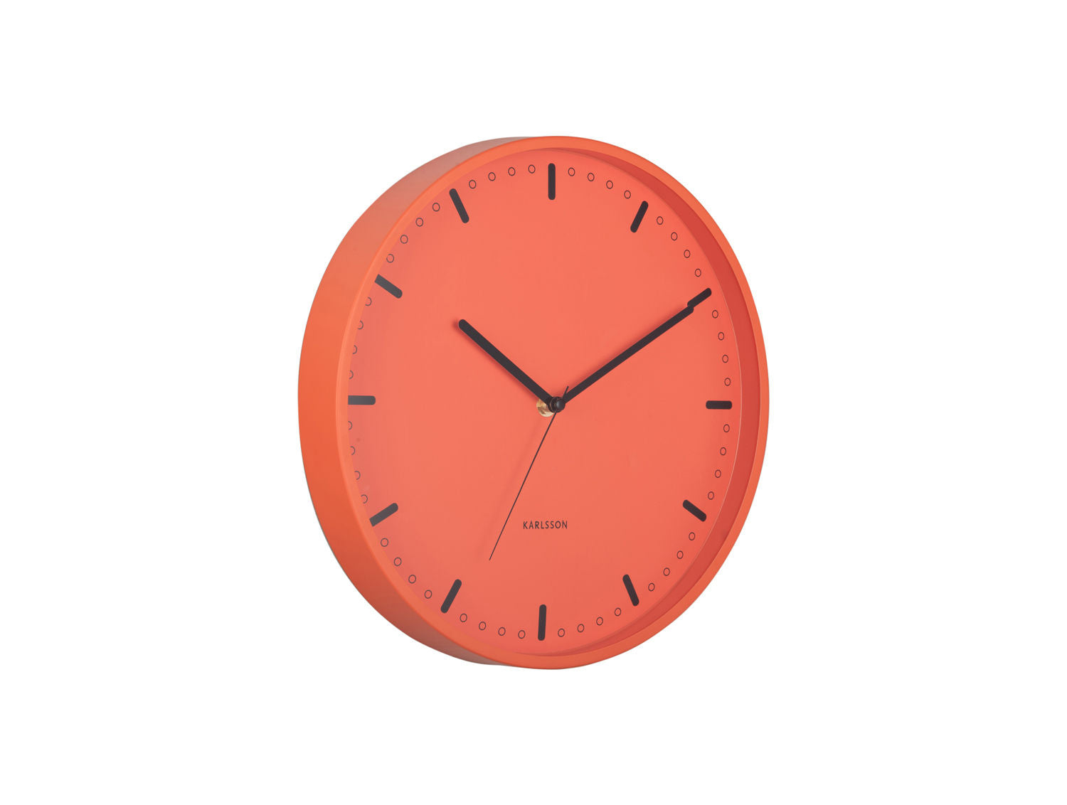 Wanduhr Cool Retro Leuchtendes Orange Minimalismus Küche Büro