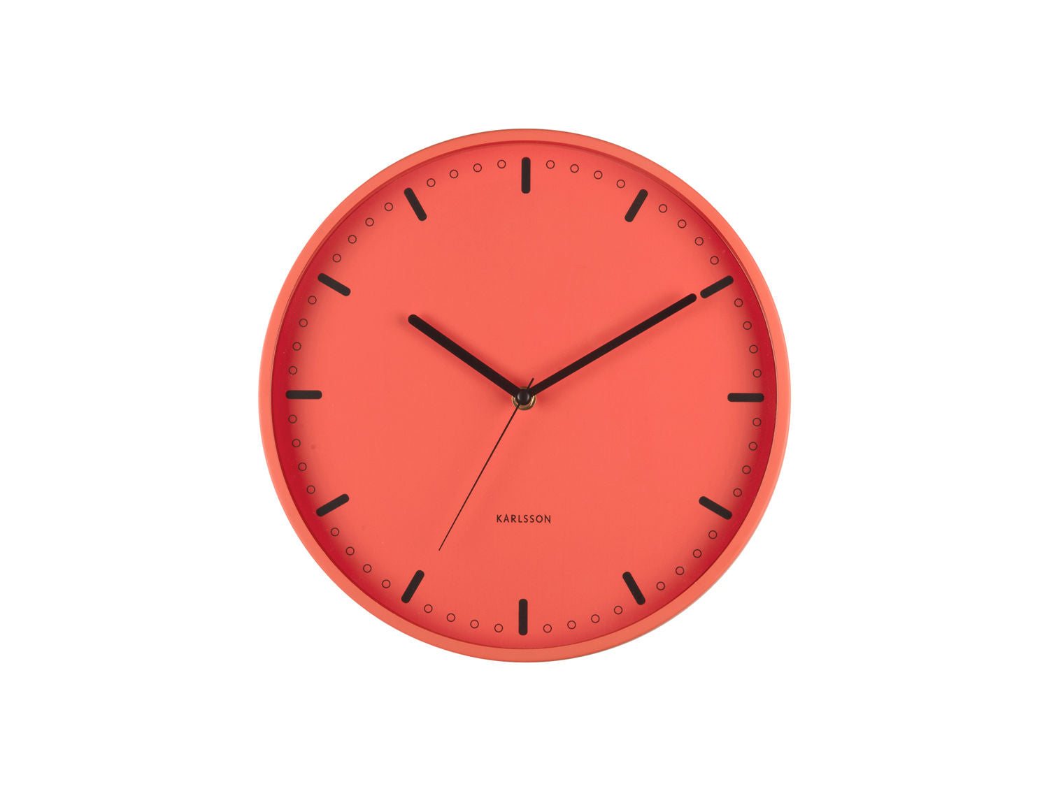 Wanduhr Cool Retro Leuchtendes Orange Minimalismus Küche Büro