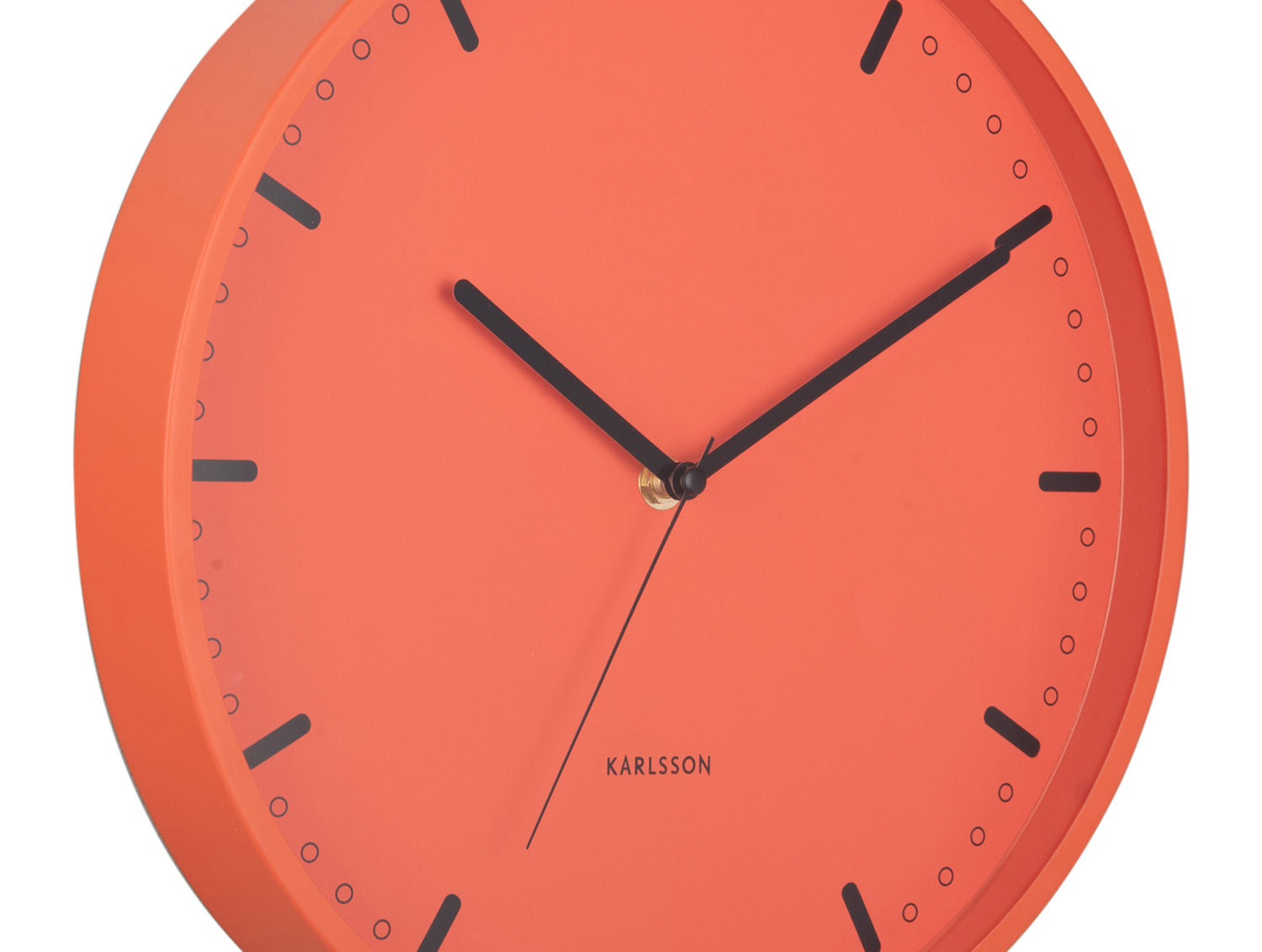 Wanduhr Cool Retro Leuchtendes Orange Minimalismus Küche Büro